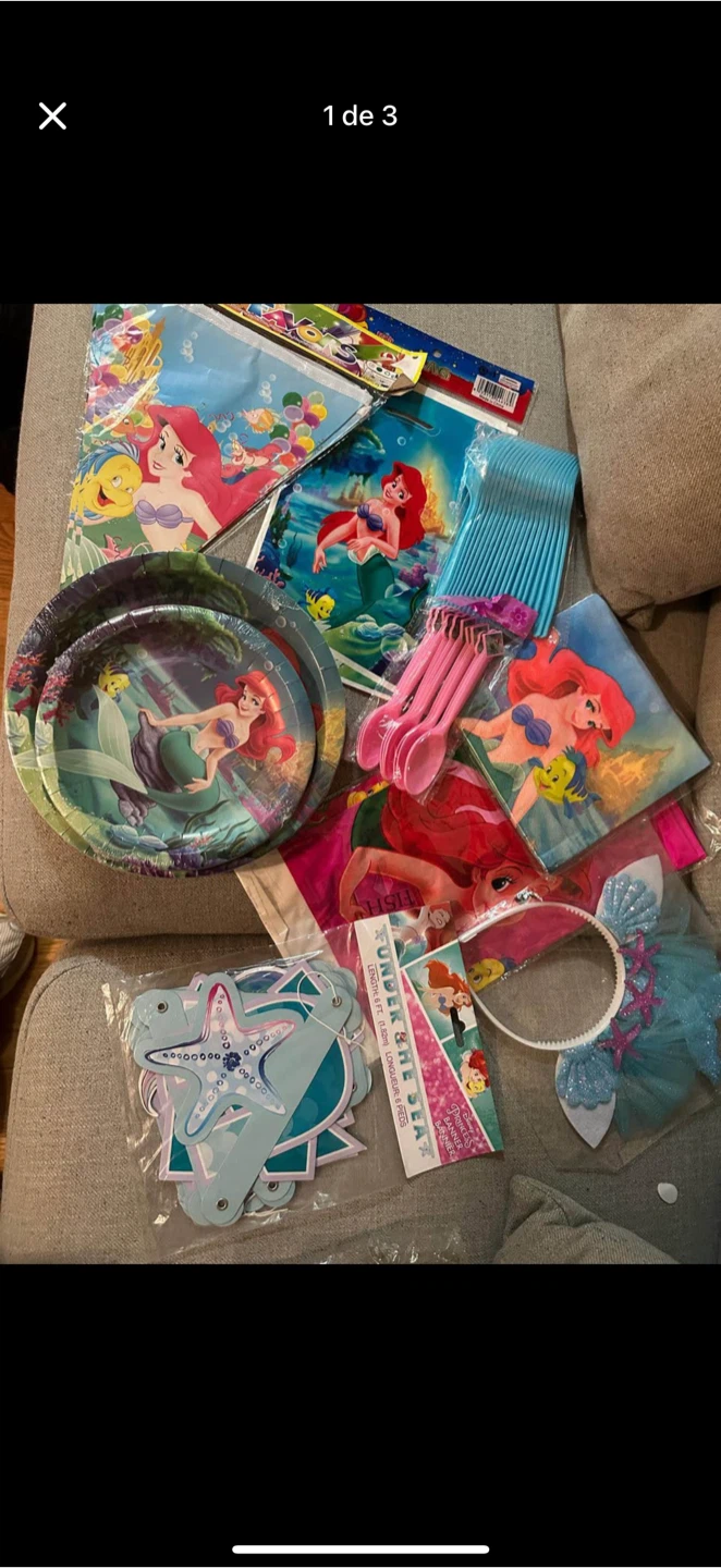 The Little Mermaid Ariel Birthday Party Supplies Set