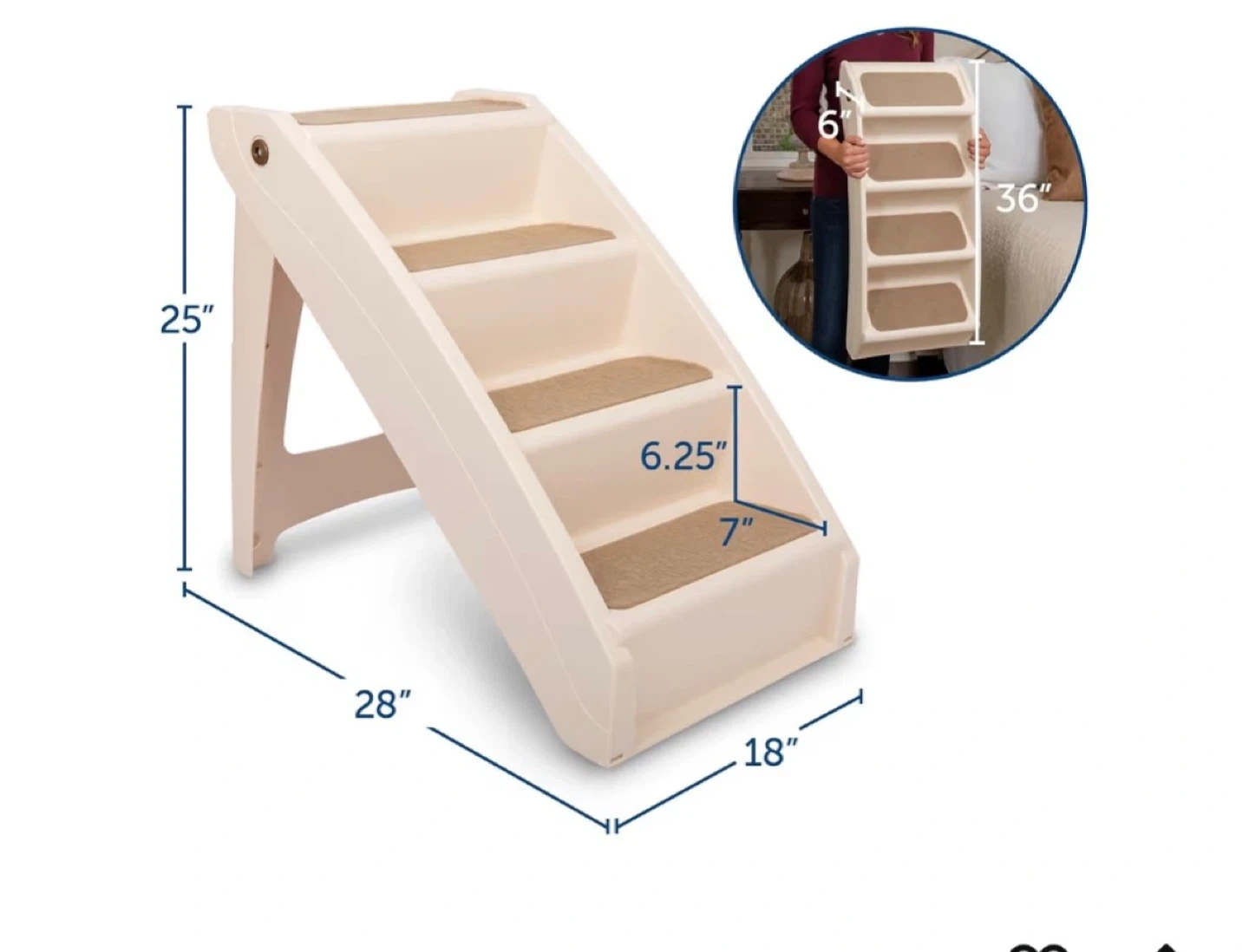 PetSafe Cozy Up foldable pet stairs - photo 3