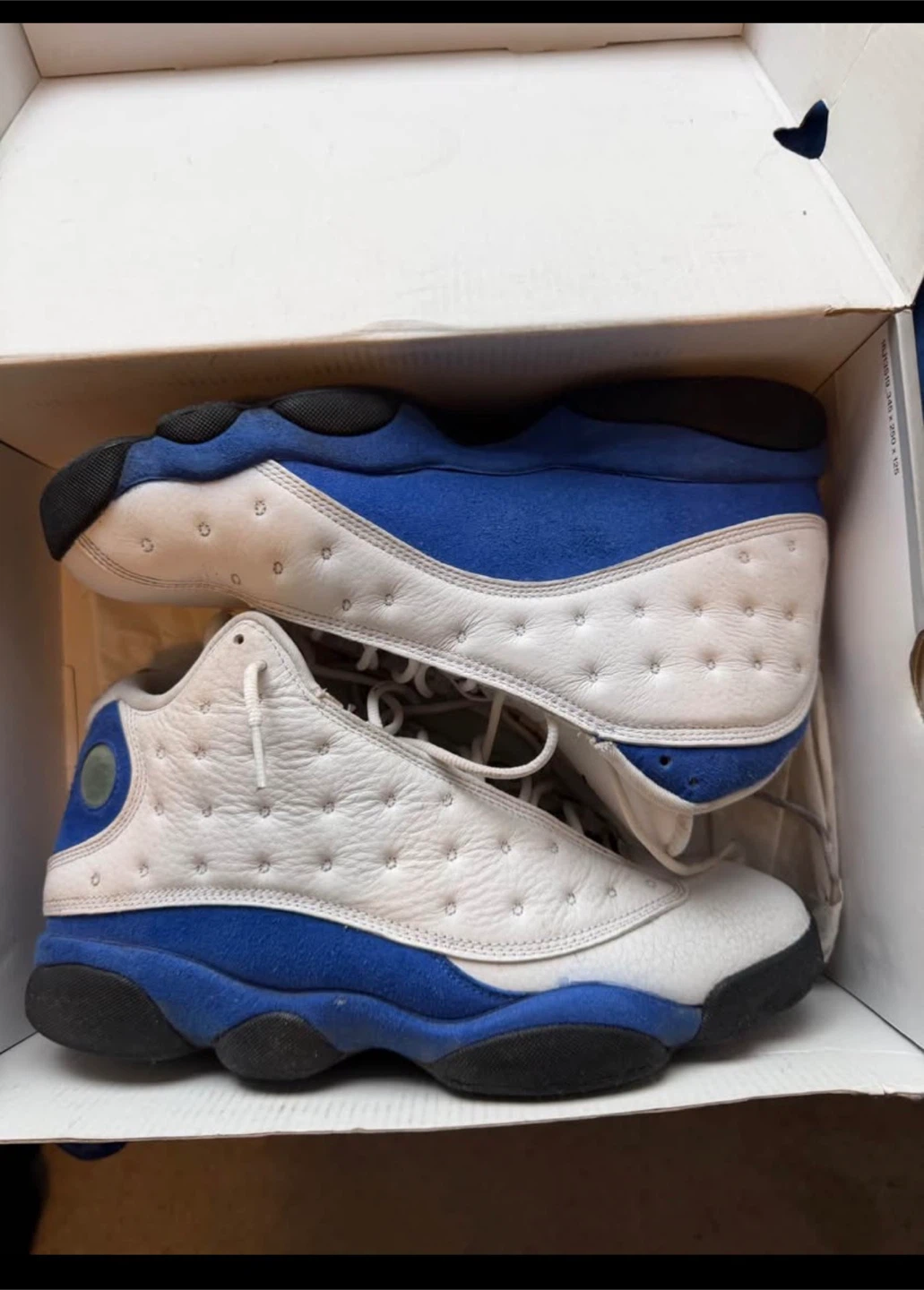 Air Jordan 13 Retro White/Royal Blue Sneakers