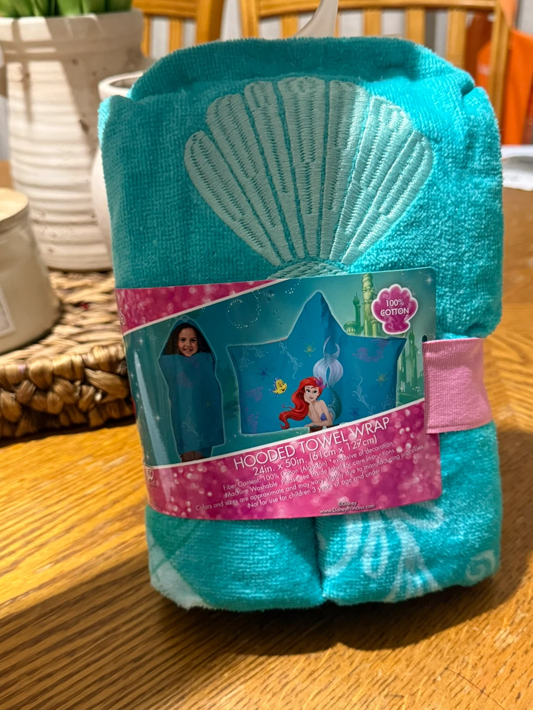 Disney The Little Mermaid Hooded Towel Wrap - photo 2