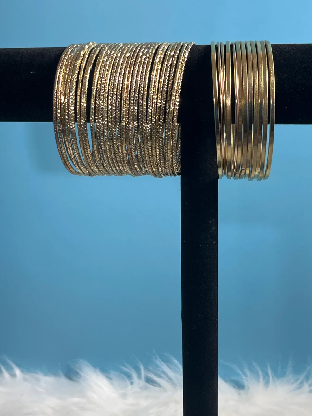 Set of 40 Gold Tone Bangles