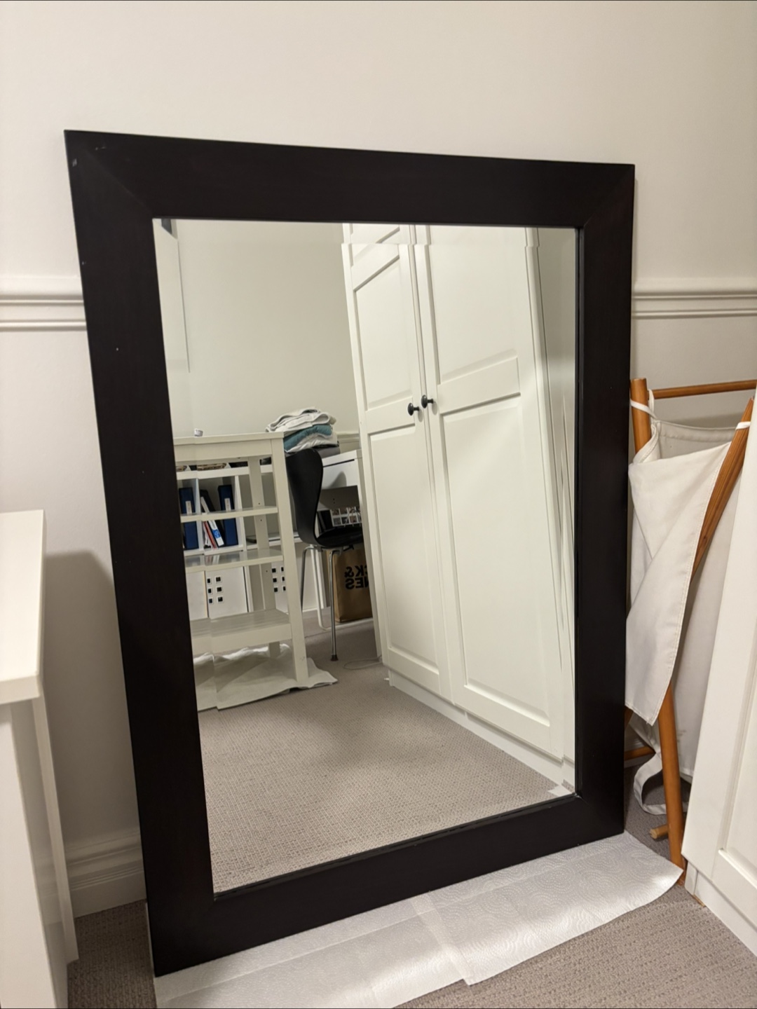 Large Black Framed Mirror