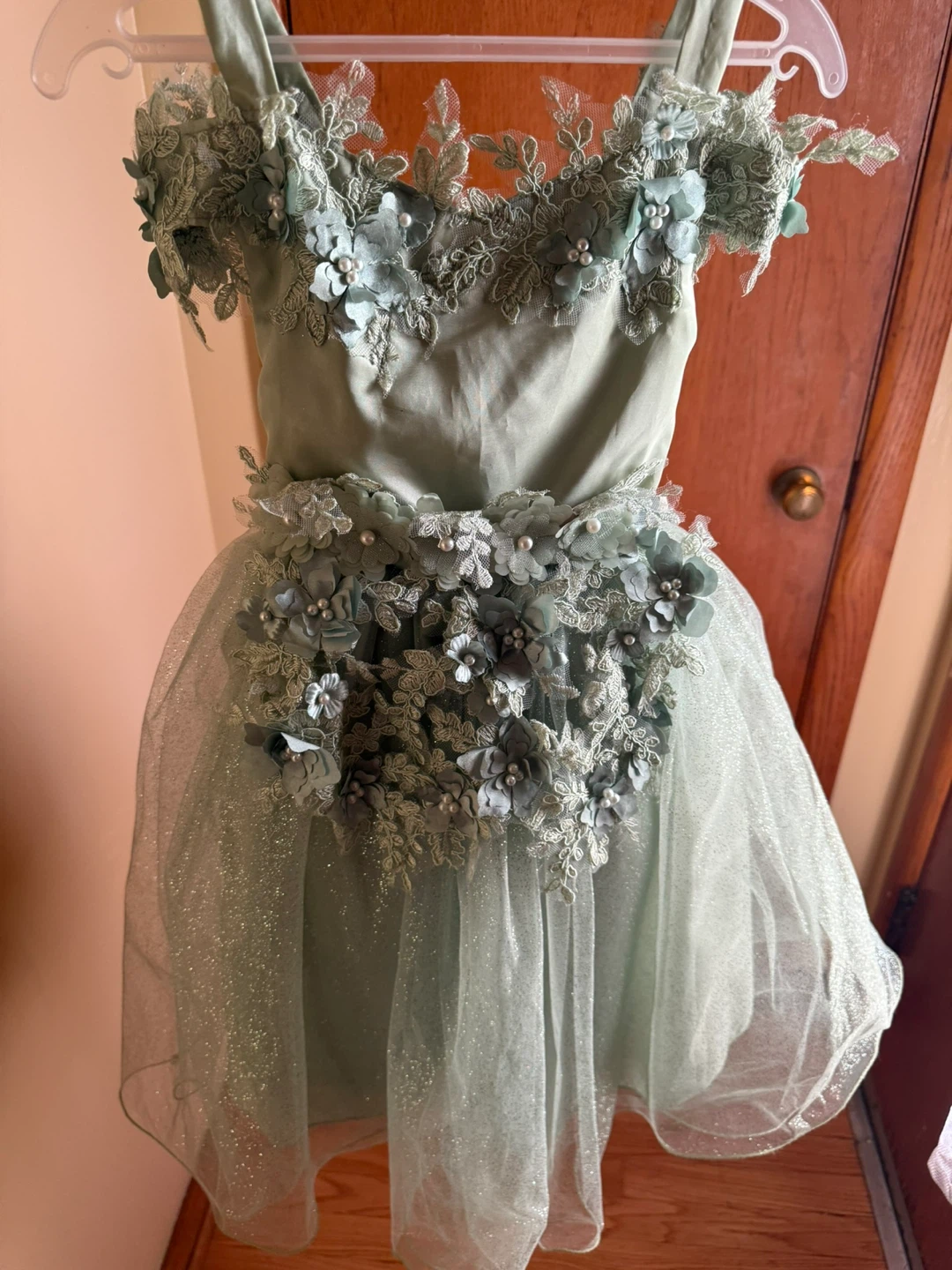 Sage Green Tulle Flower Girl Dress - photo 3