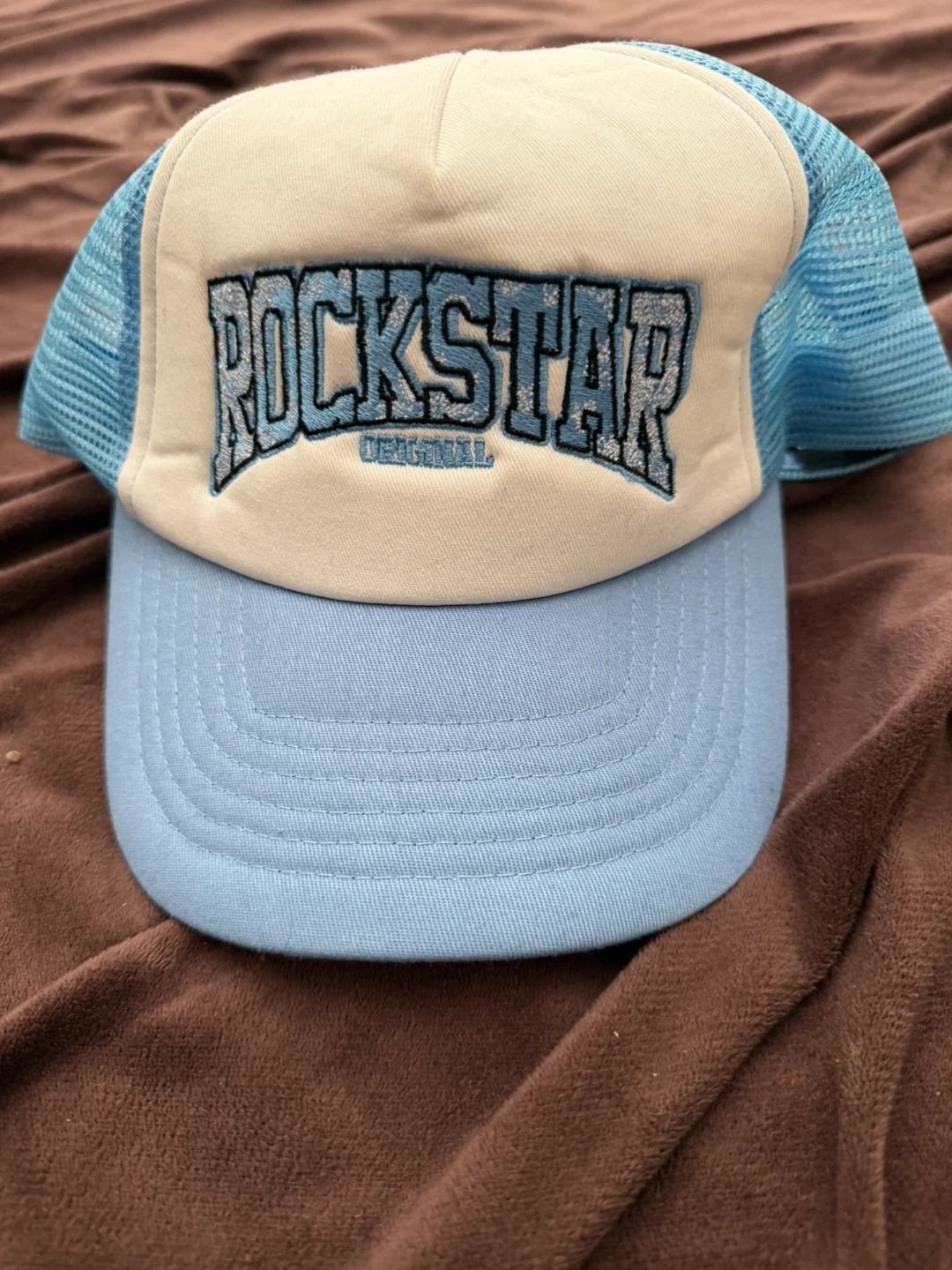 Rockstar Original Trucker Hat - Blue/White