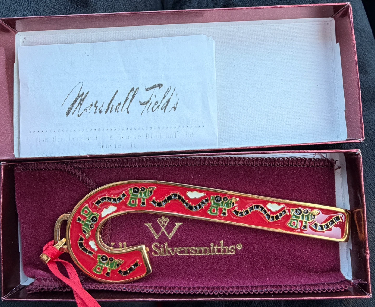 Wallace Silversmiths 2004 Candy Cane Ornament - photo 2