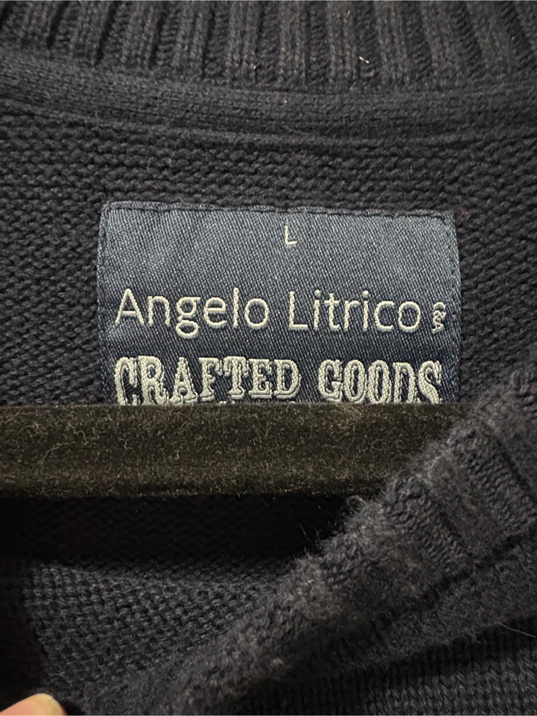 Angelo Litrico Men's Navy Blue Striped Sweater - photo 3