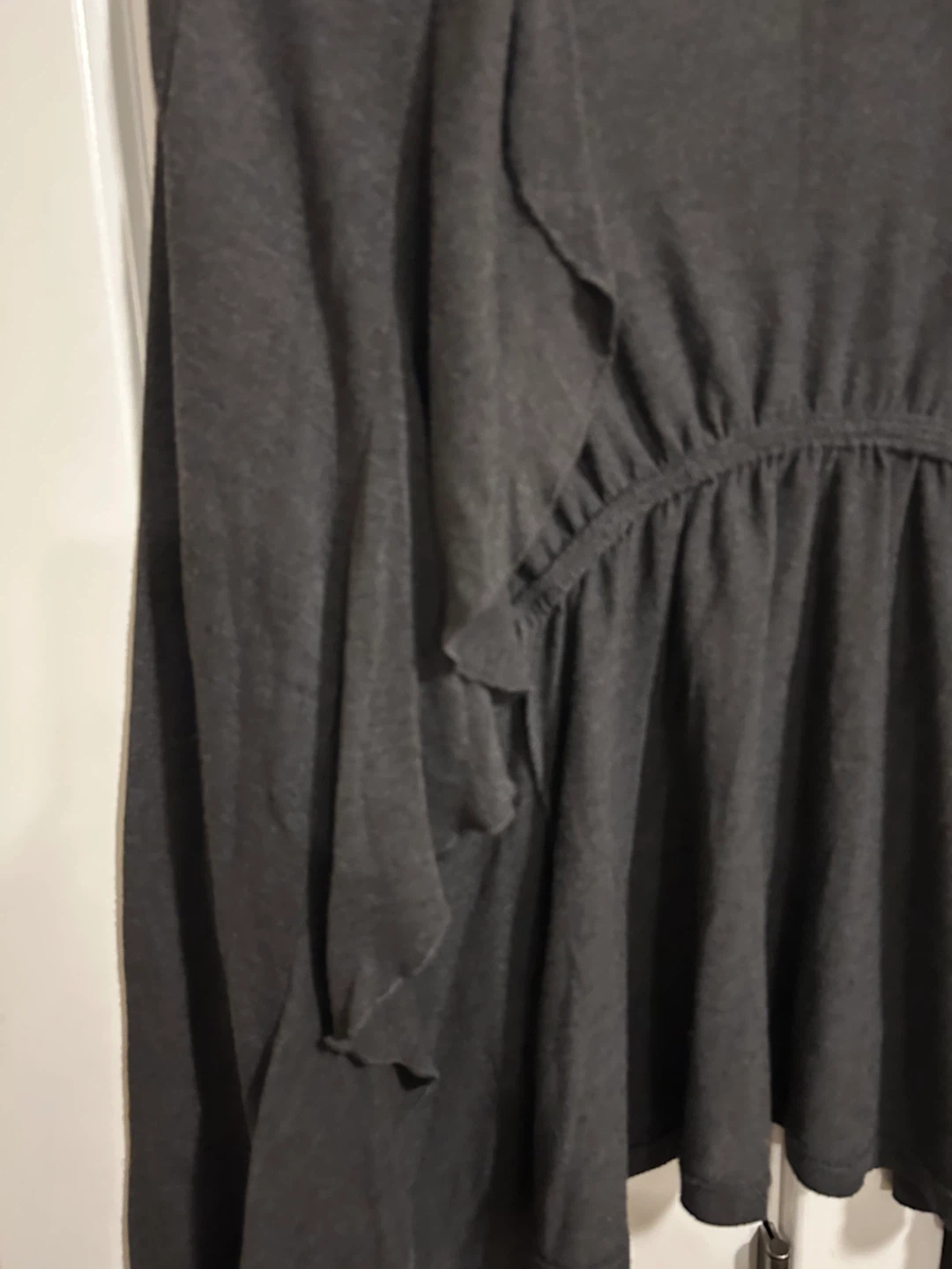 SWS Grey Ruffle Cardigan - photo 2