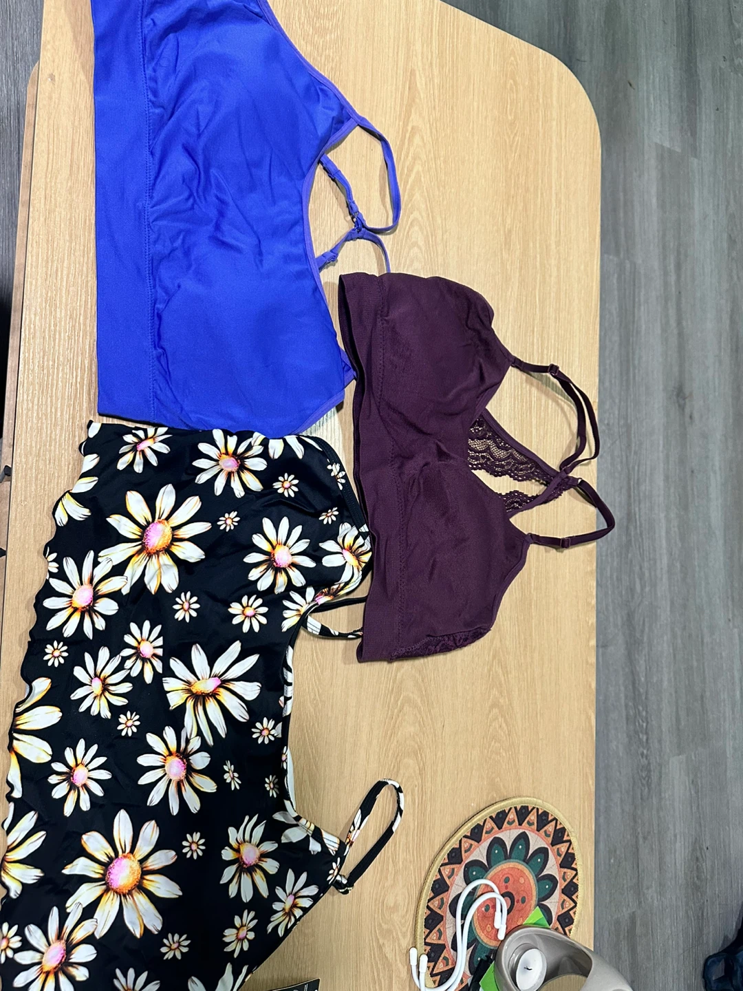 Assorted Women's Bras - Blue, Purple, Floral Print