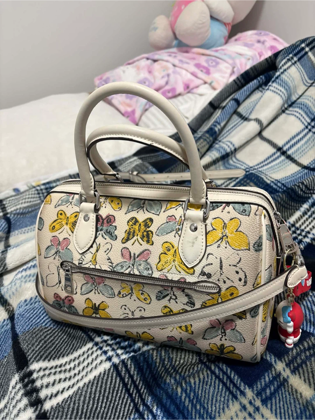 Coach Butterfly Print Satchel Handbag - photo 2