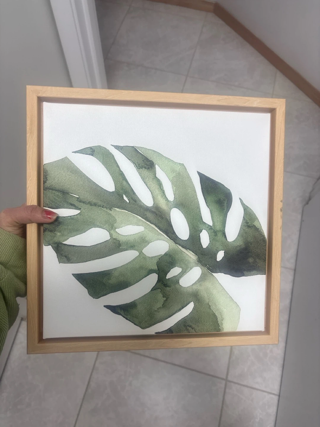 Monstera Leaf Canvas Art