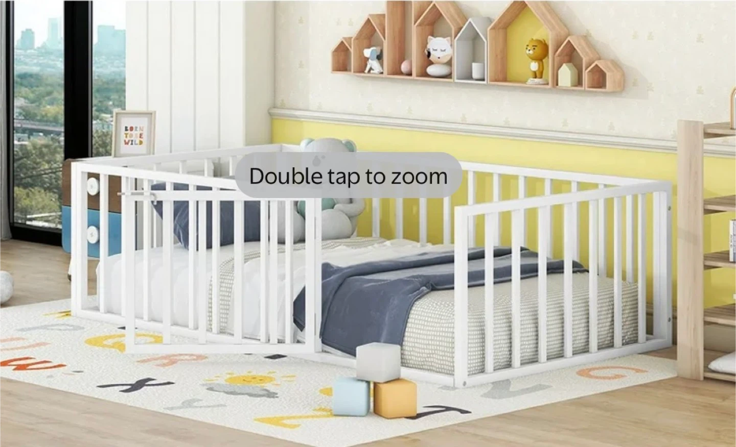 Twin Size Playpen bed -White