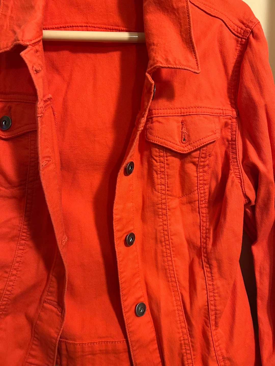 Bright Orange Denim Jacket - L/G - photo 2