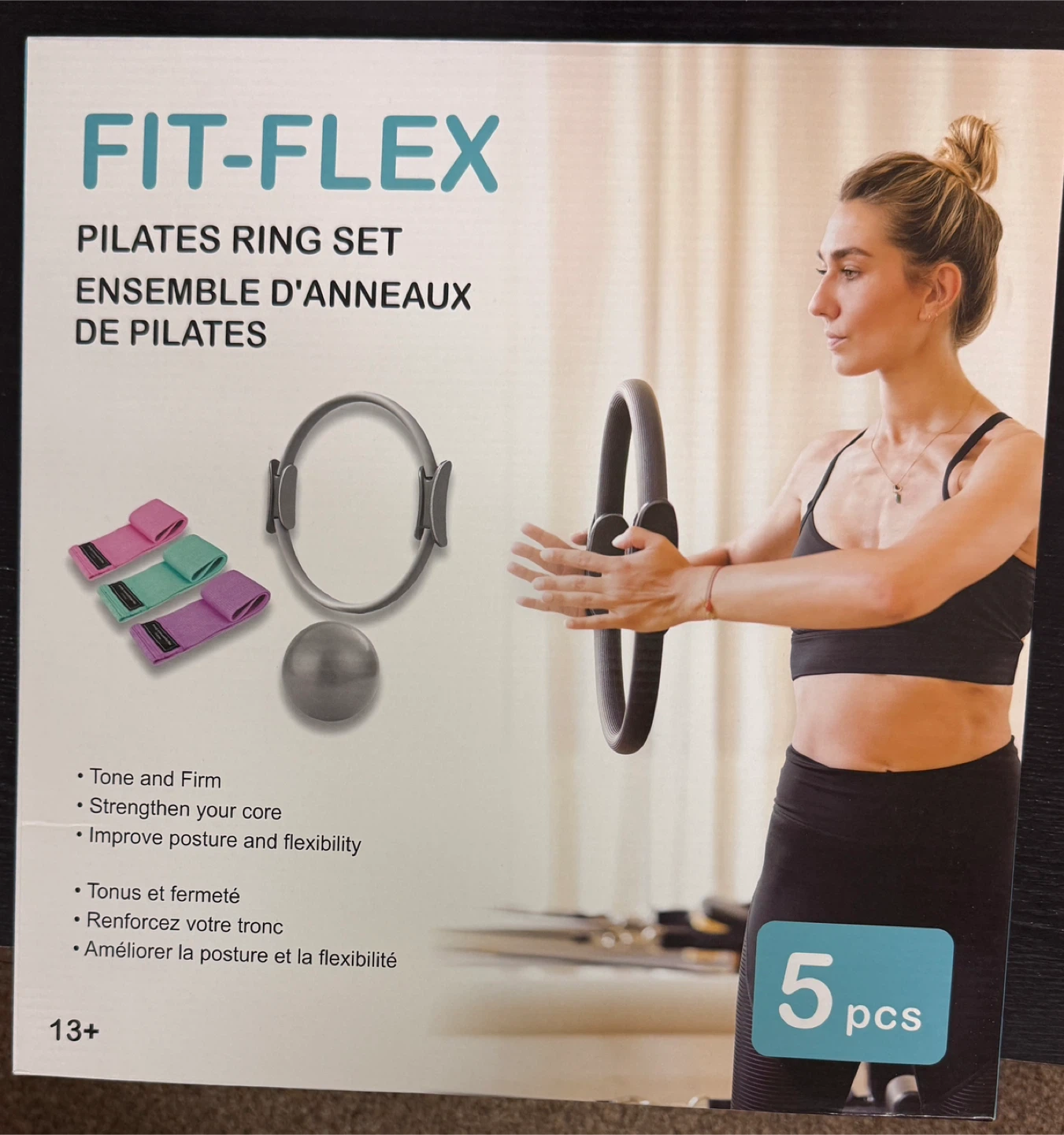 FIT-FLEX Pilates Ring Set with Soft Ball