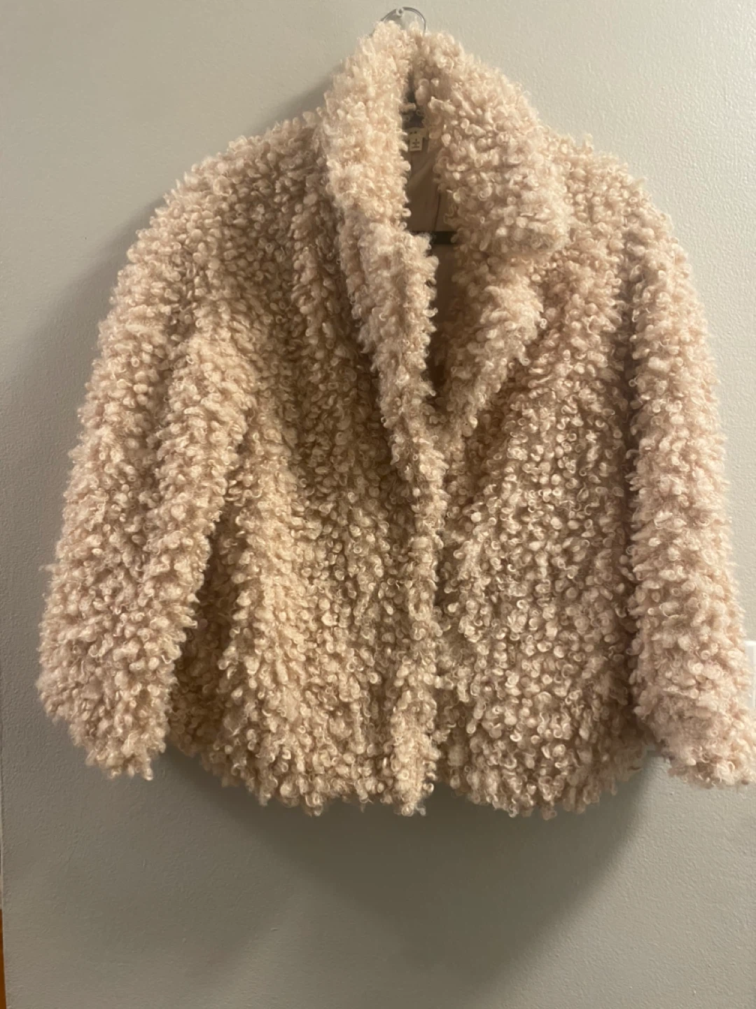 Max Studio Teddy Bear Faux Fur Coat Size S