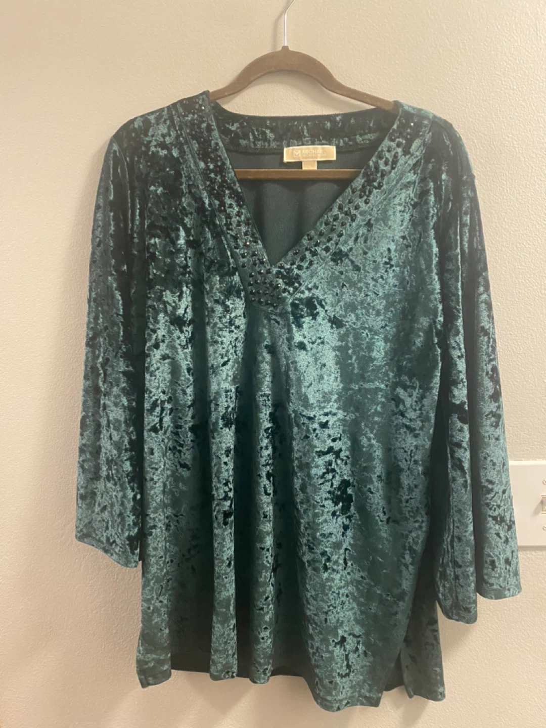 Michael Kors Velvet Top - Teal XL