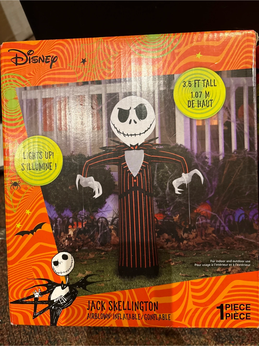 Disney Jack Skellington Airblown Inflatable - 3.5 FT Tall - photo 2