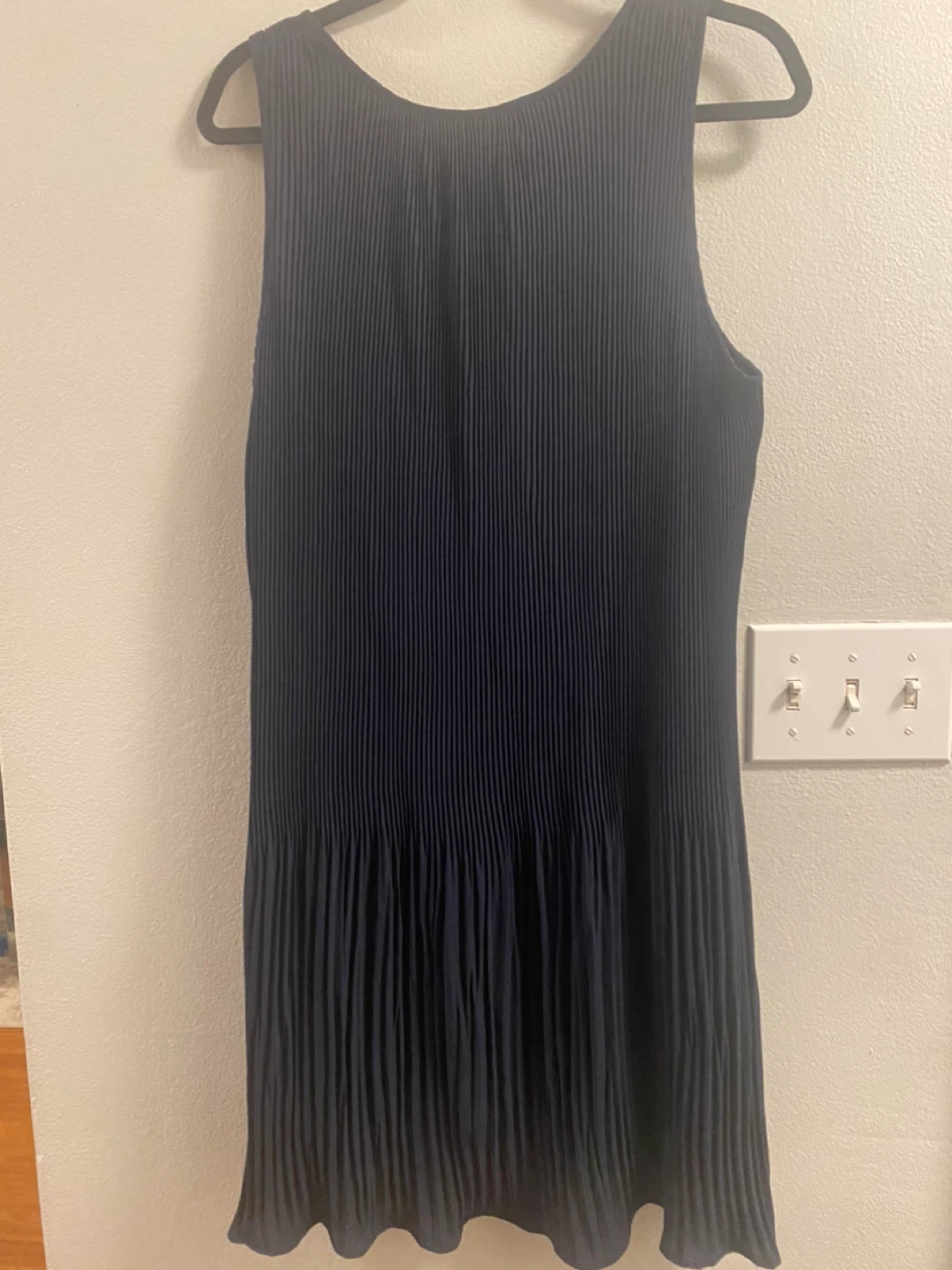 Joe Fresh Navy Blue Pleated Dress Size L/G - photo 2