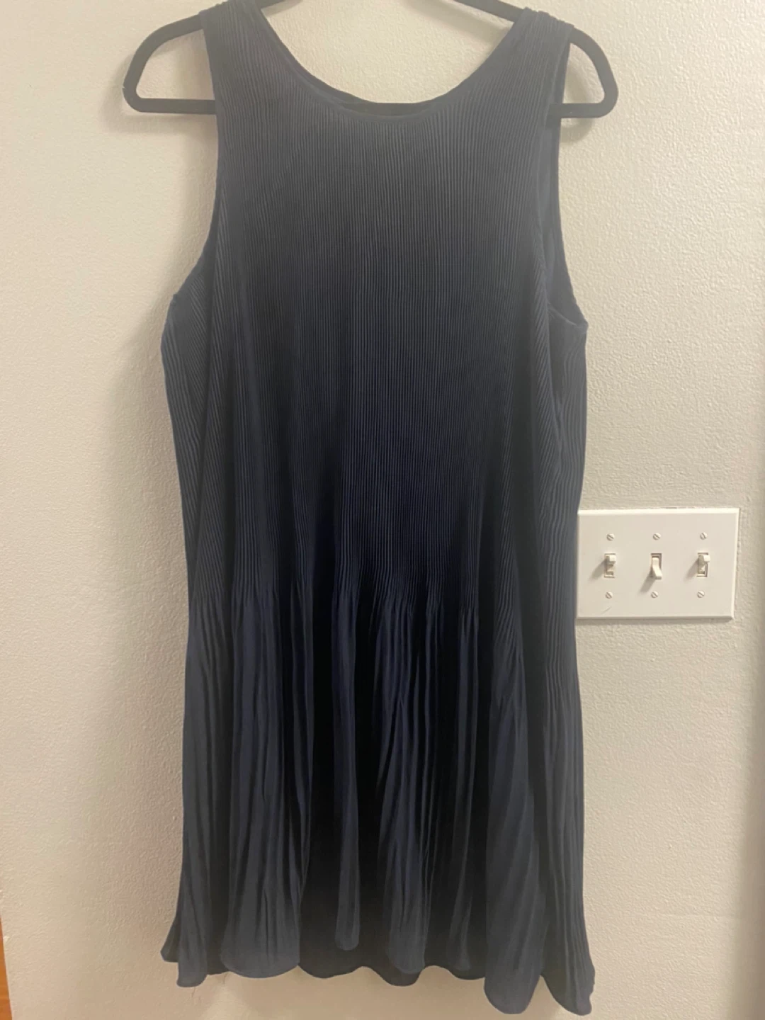 Joe Fresh Navy Blue Pleated Dress Size L/G