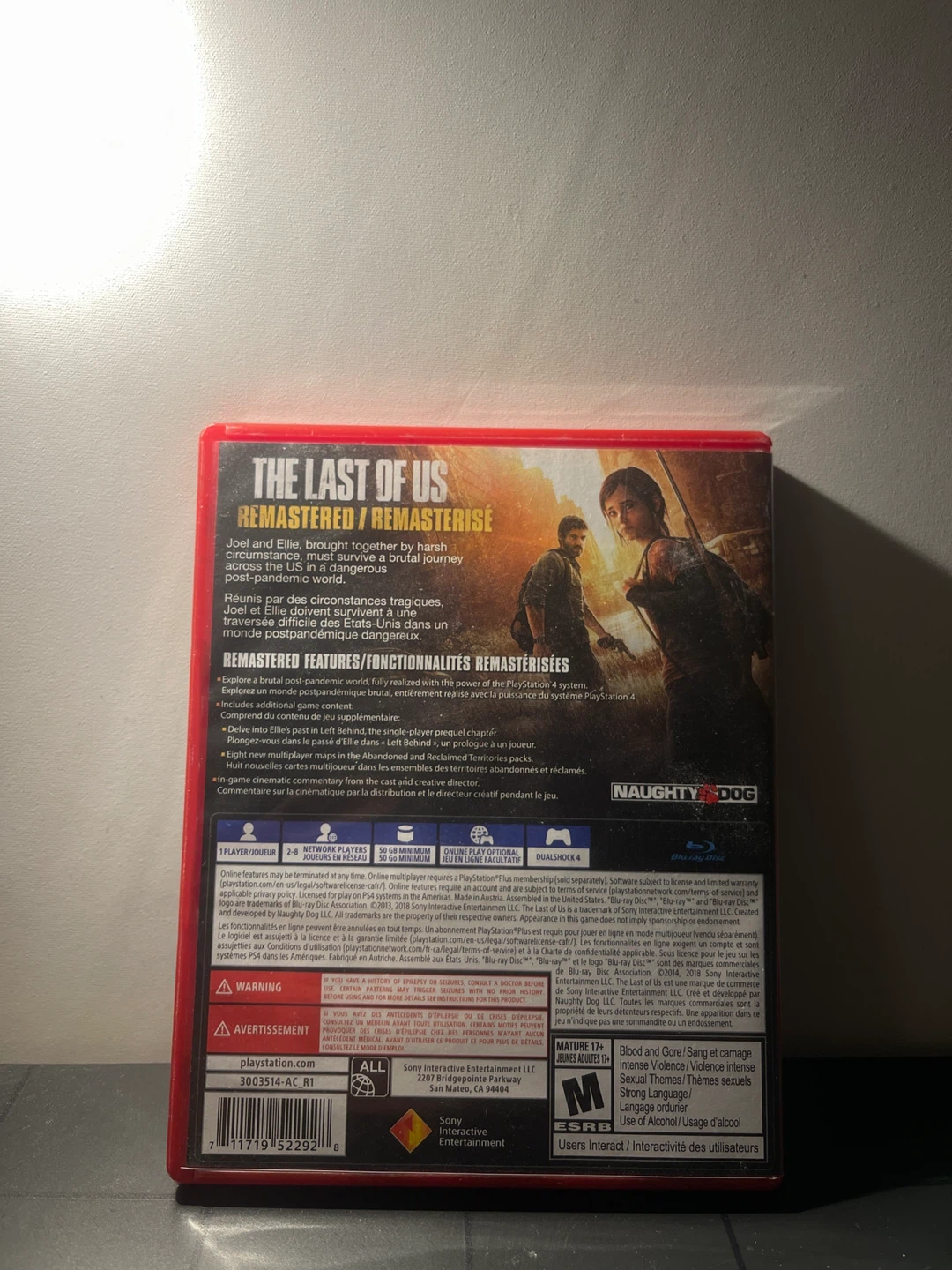 The Last of Us Remastered PS4 Video Game - photo 3