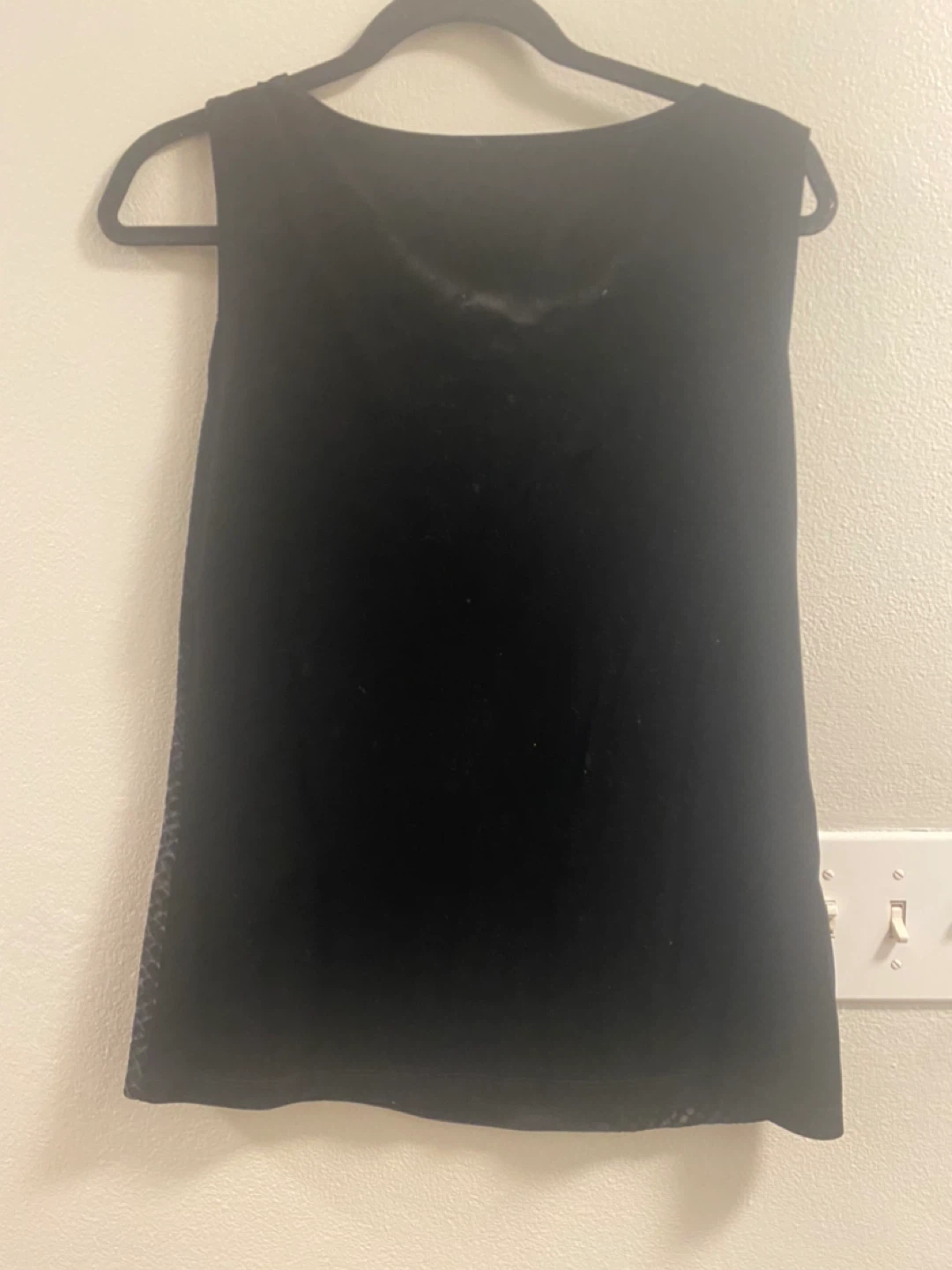 Black Velvet Sleeveless Top - photo 2