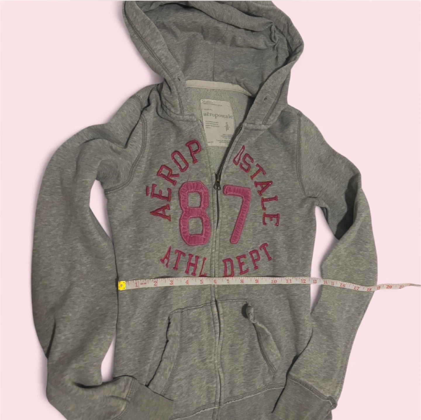 Aeropostale Grey Zip-Up Hoodie - photo 2