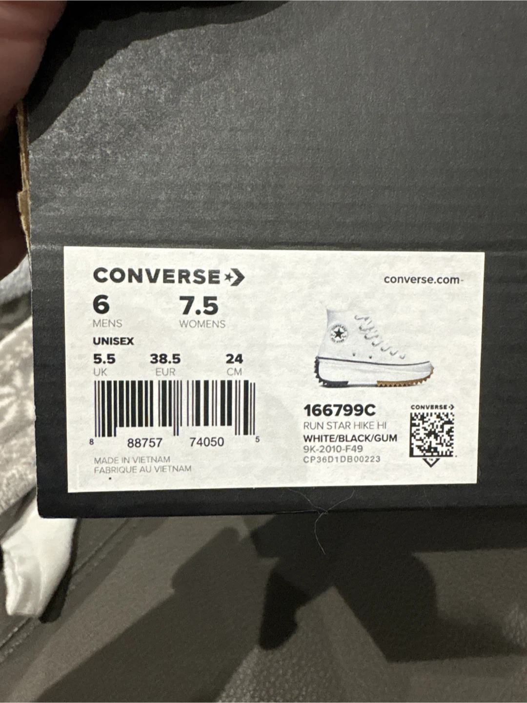 New! Never worn! Converse Run Star Hike Hi - photo 3