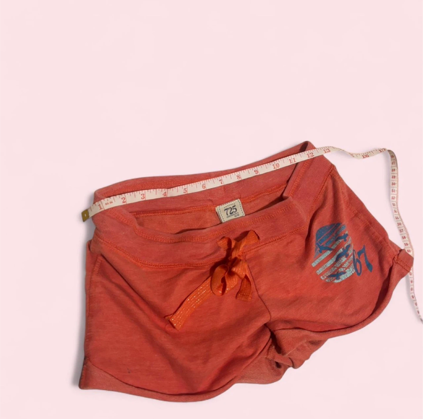 725 Orange Athletic Shorts with Graphic - photo 3
