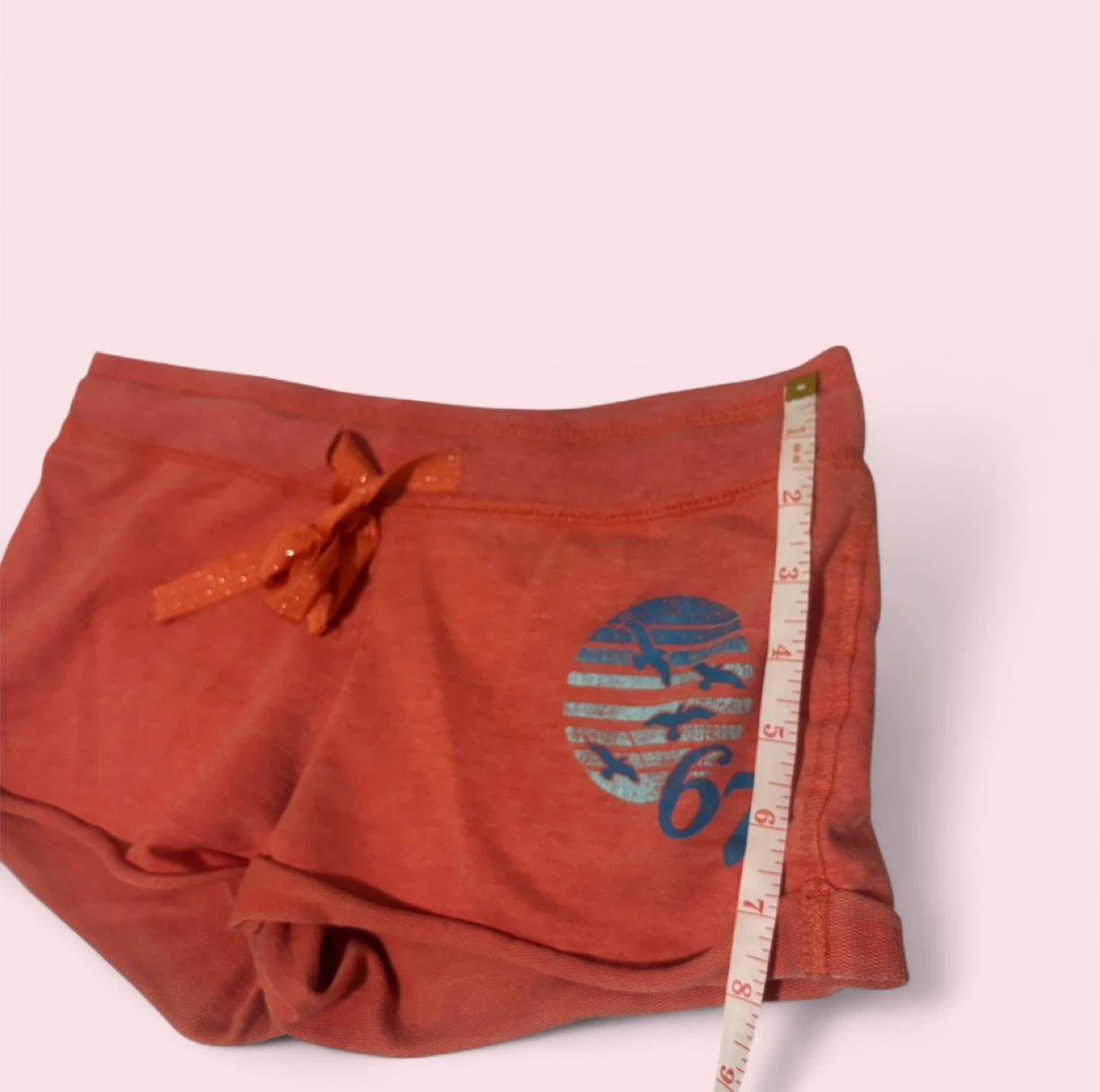 725 Orange Athletic Shorts with Graphic - photo 4