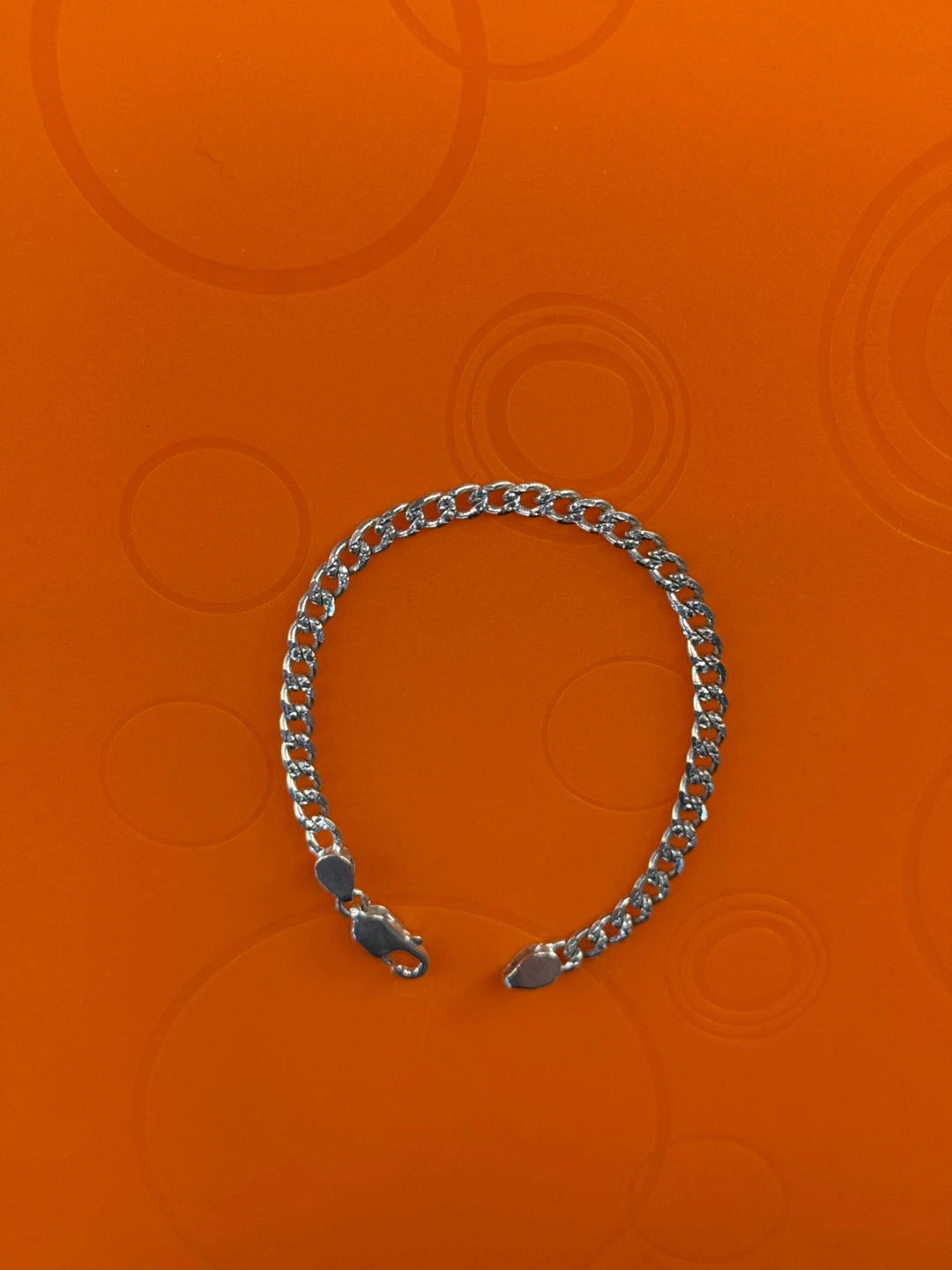 Silver Curb Chain Bracelet - photo 4