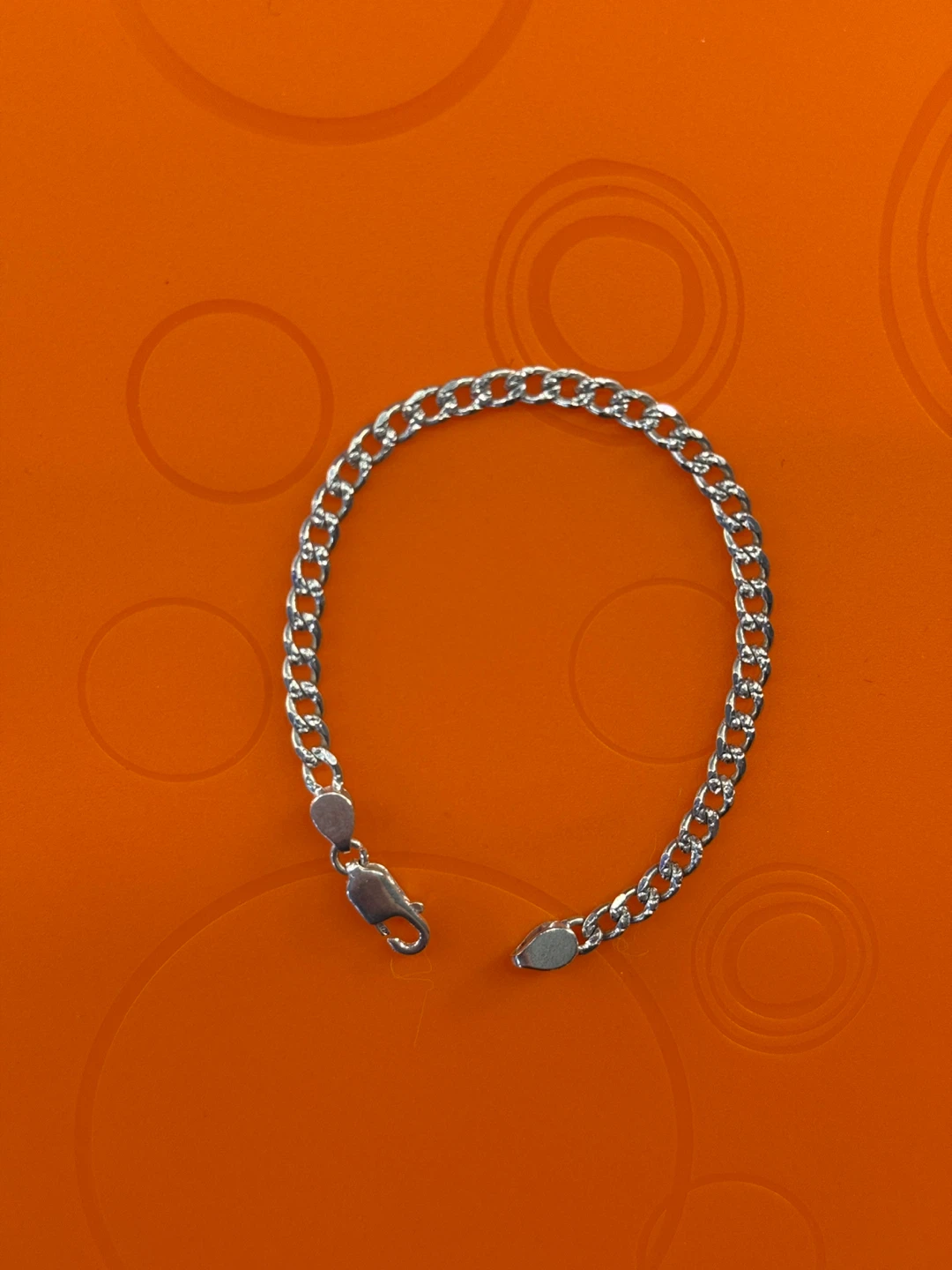 Silver Curb Chain Bracelet
