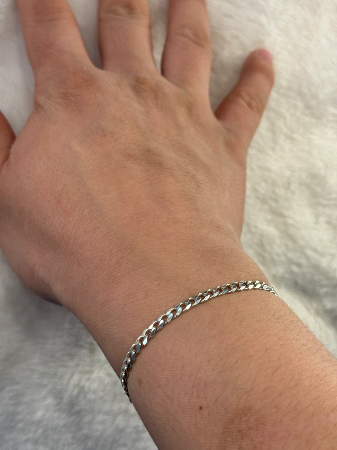 Silver Curb Chain Bracelet - photo 5