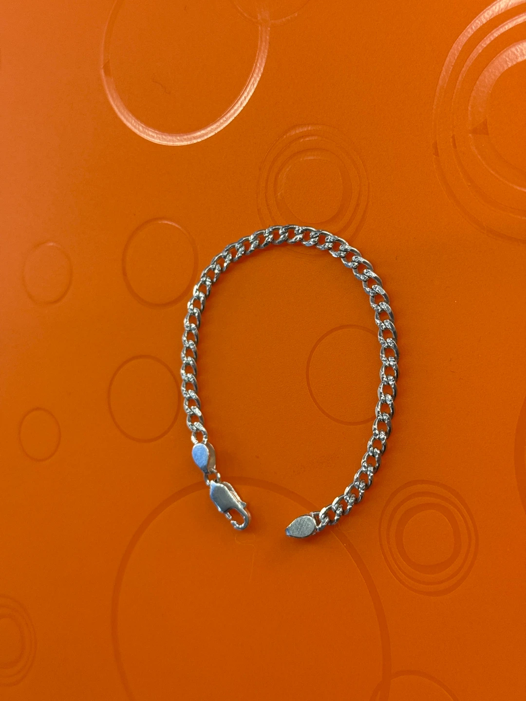 Silver Curb Chain Bracelet - photo 3