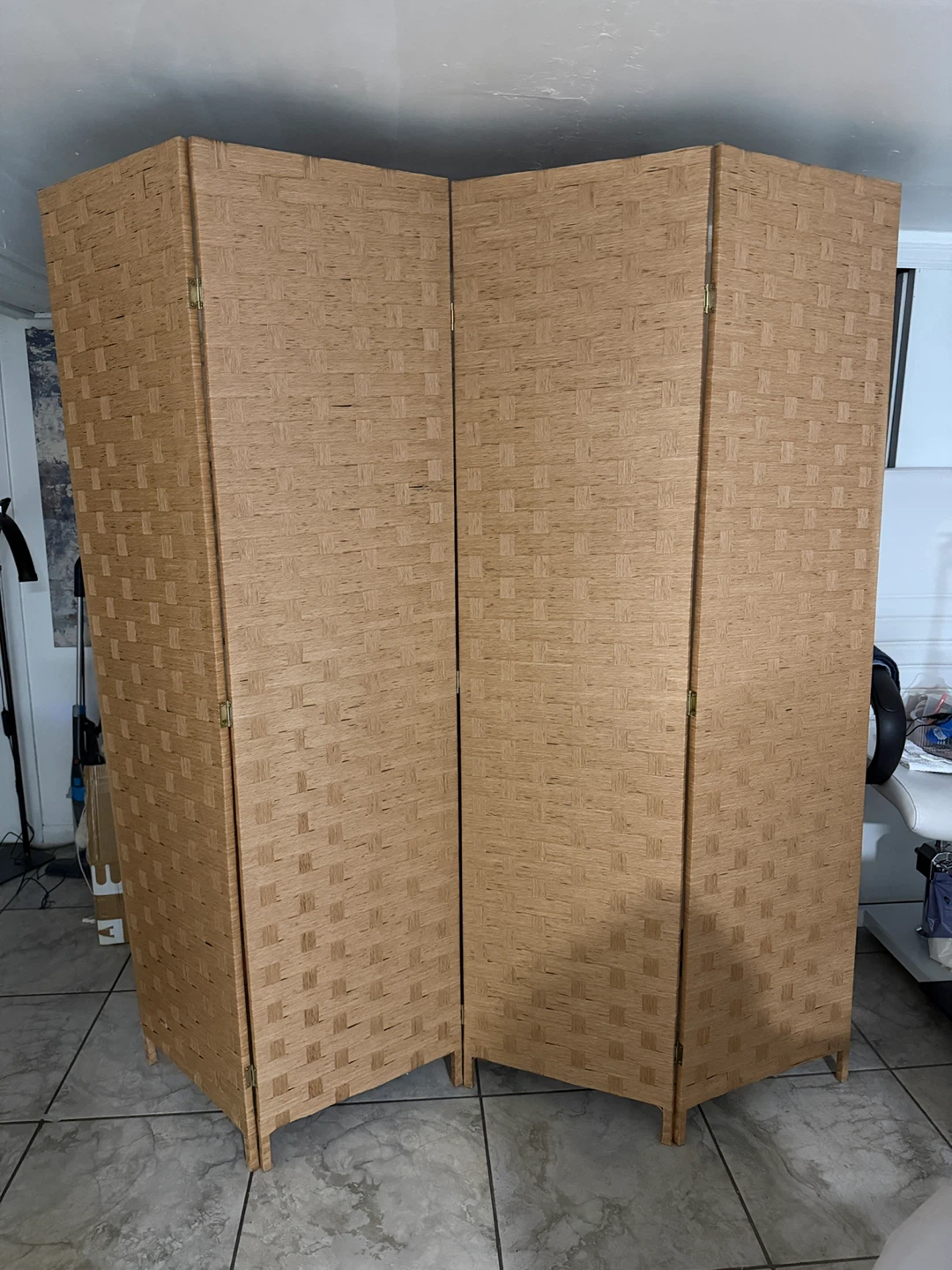 4-Panel Folding Room Divider Screen