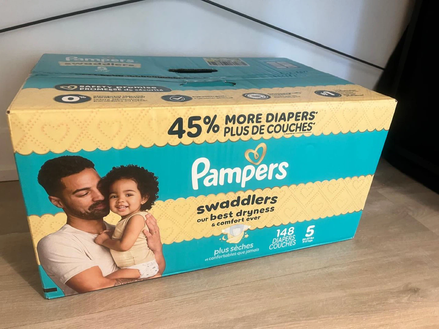 Pampers Swaddlers Diapers Size 5 - 148 Count - photo 2