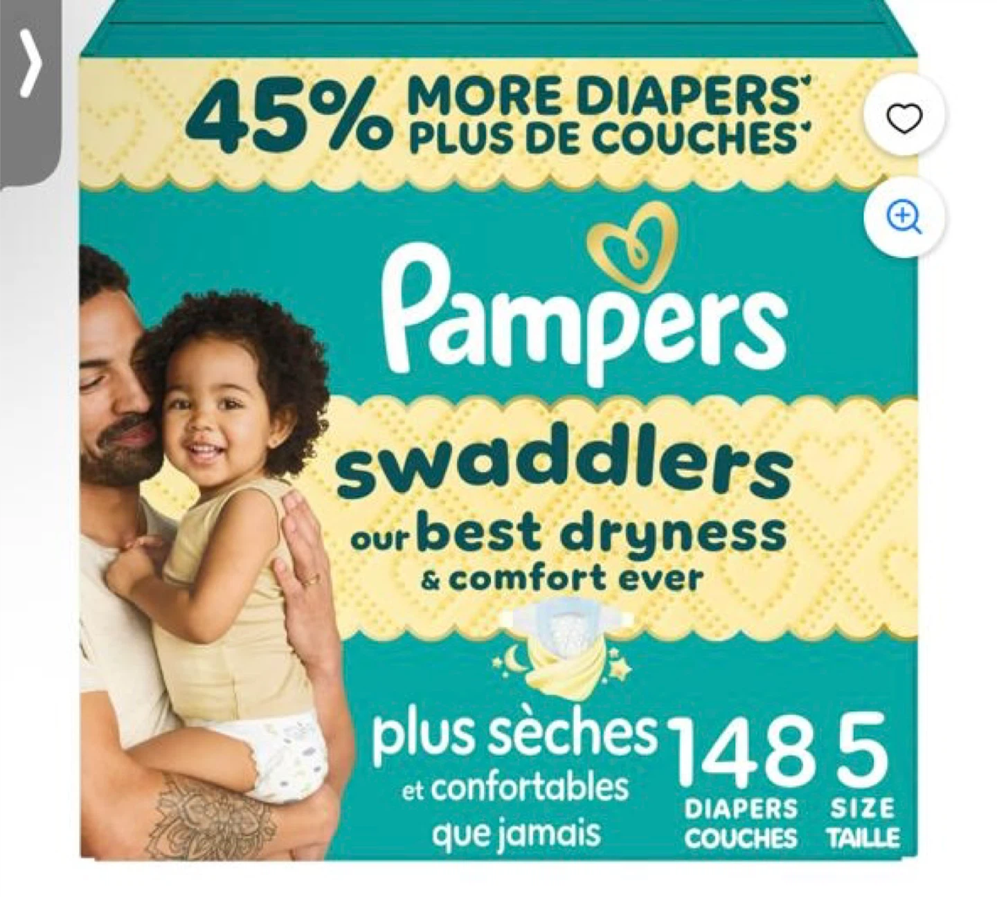Pampers Swaddlers Diapers Size 5 - 148 Count - photo 3