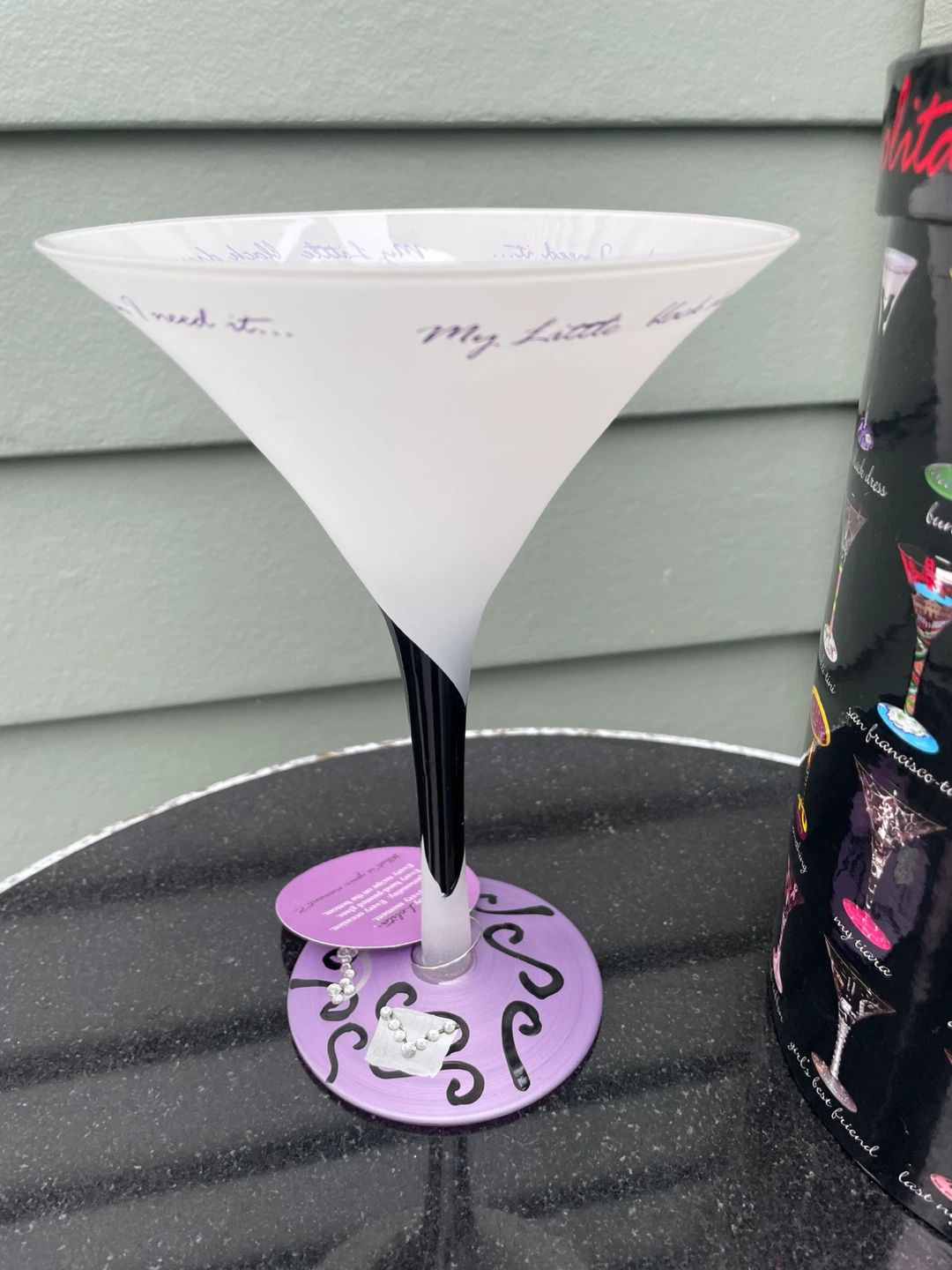Lolita "My Little Black Dress" Martini Glass - photo 4