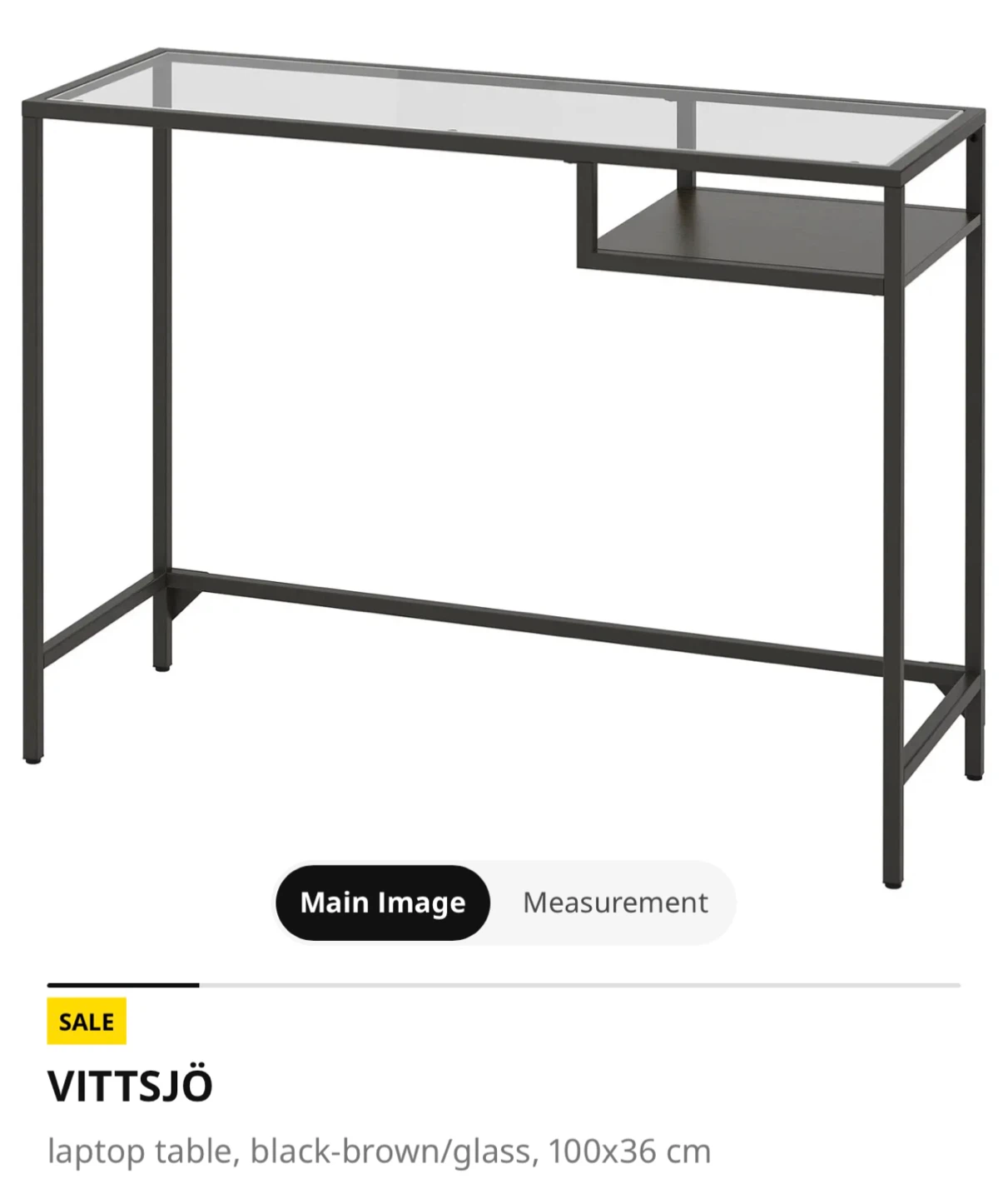 IKEA VITTSJÖ Laptop Table