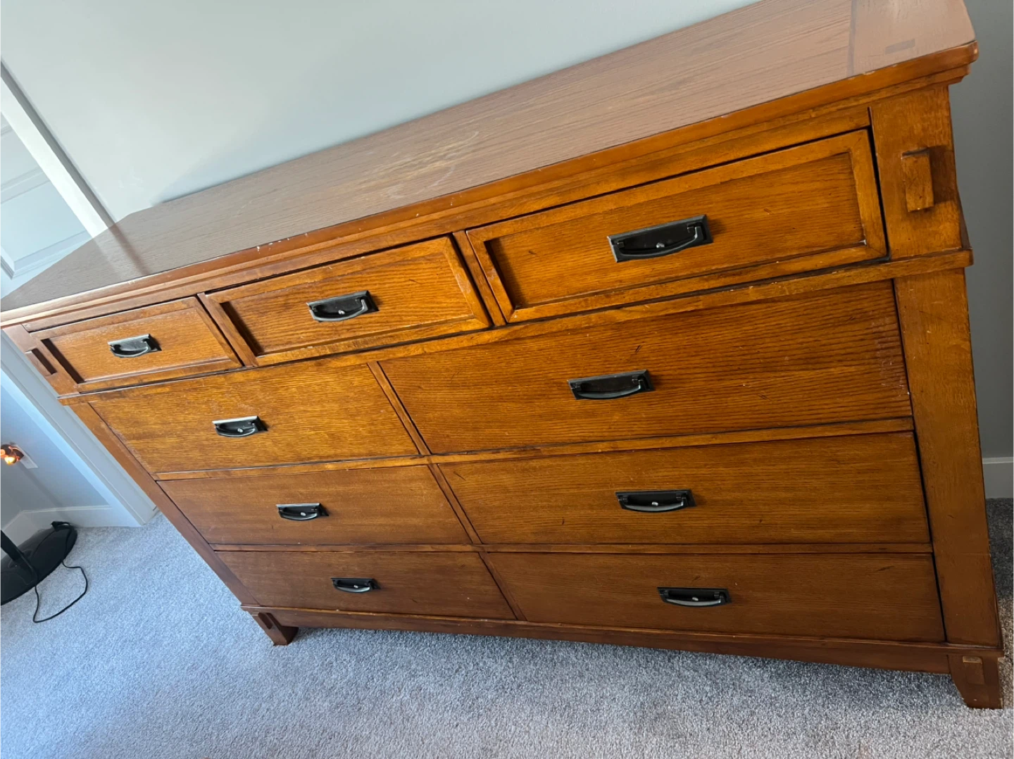 Solid Wood Dresser with Mirror - photo 4