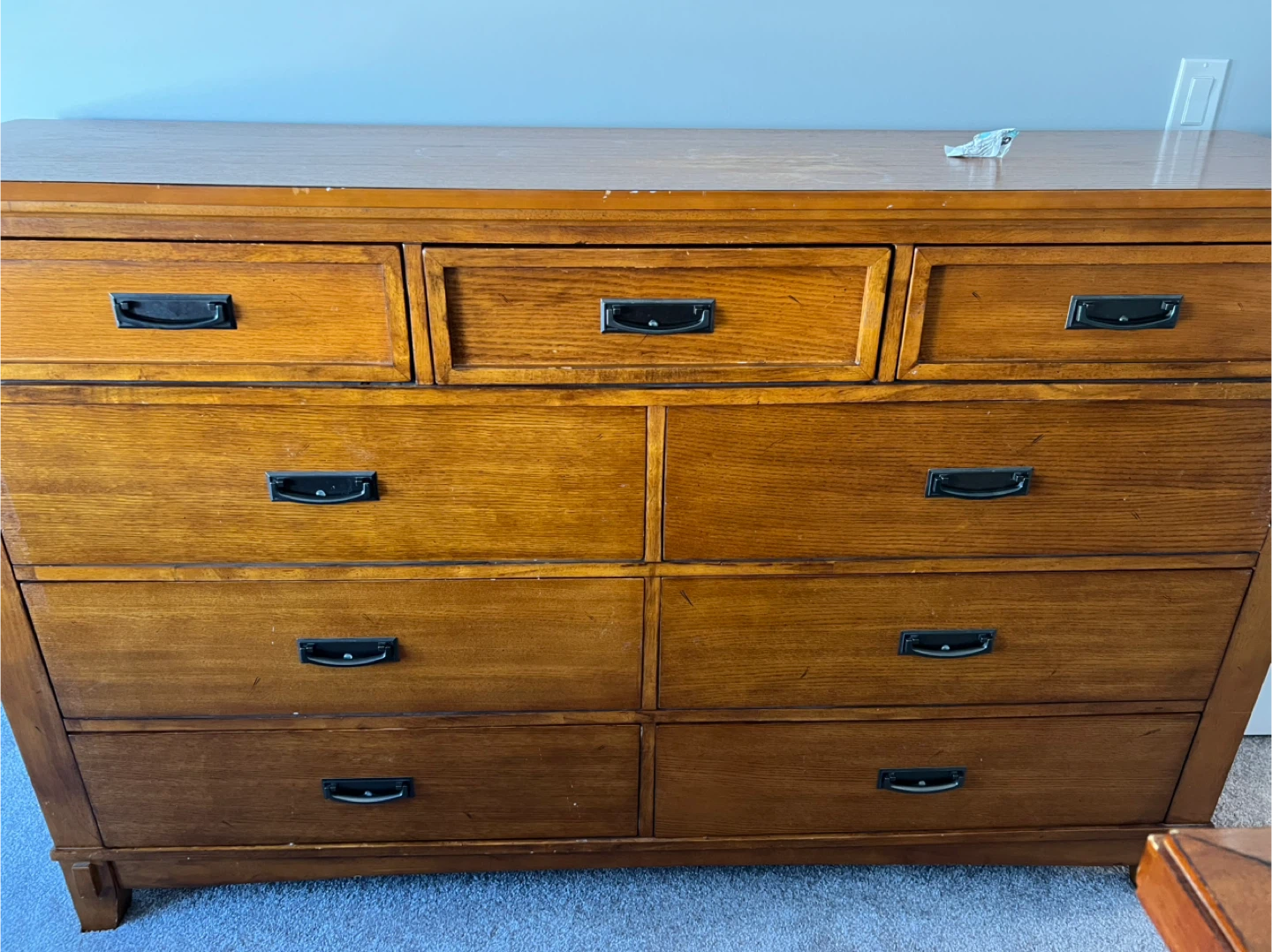 Solid Wood Dresser with Mirror - photo 5