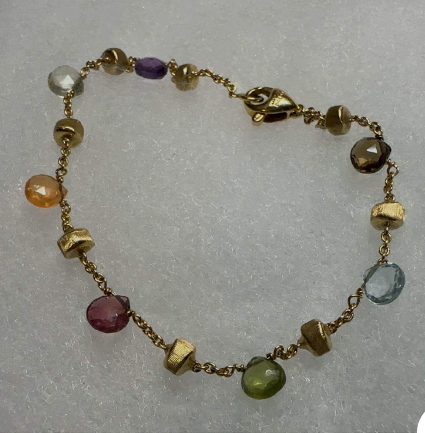 Marco Bicego Paradise 18k Yellow Gold Gemstone Bracelet - photo 2