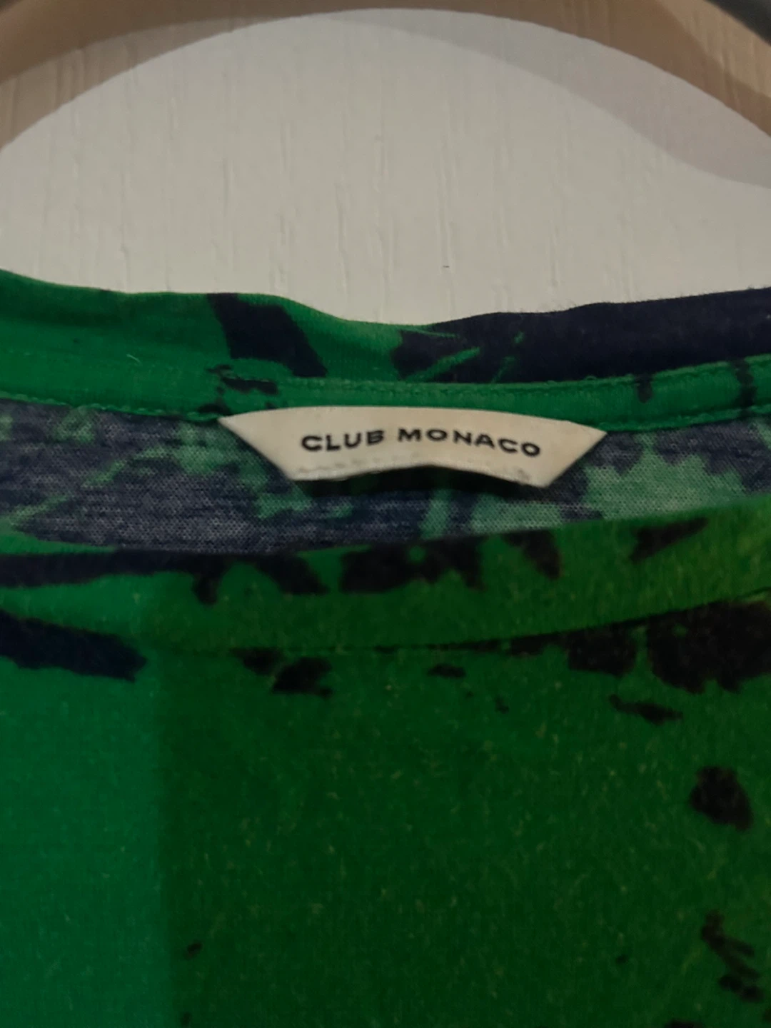 Club Monaco Green & Navy T-Shirt - Size S - photo 2