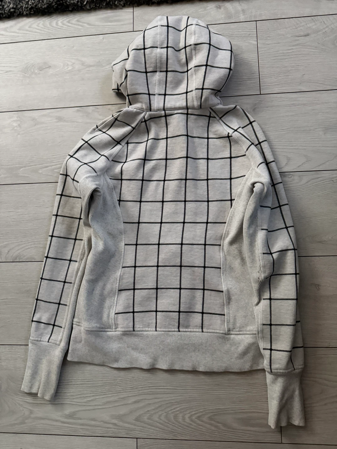 Lululemon Grey Grid Full Zip Hoodie - photo 2