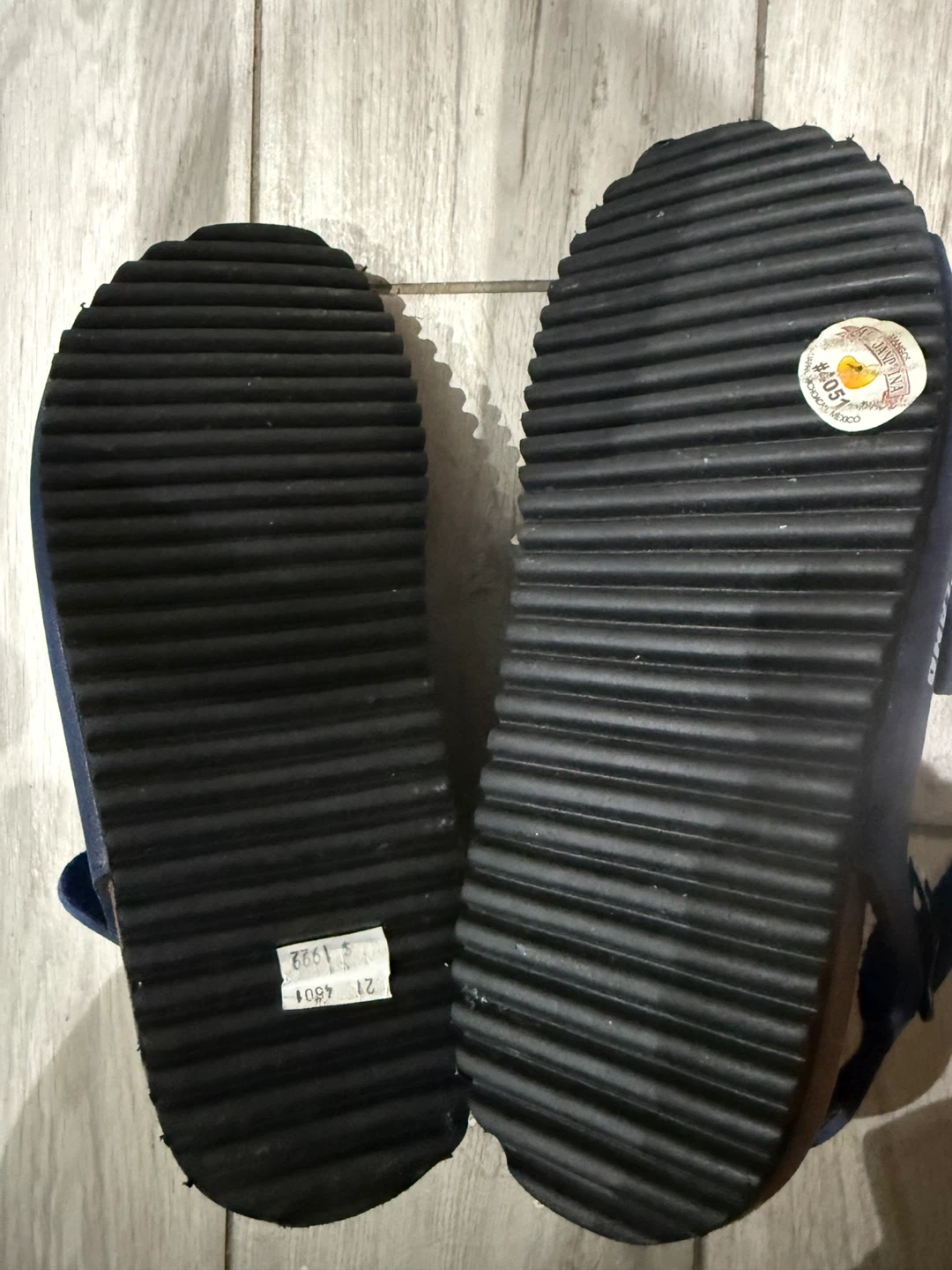 Simple Land Navy Blue Sandals with Buckles - photo 2