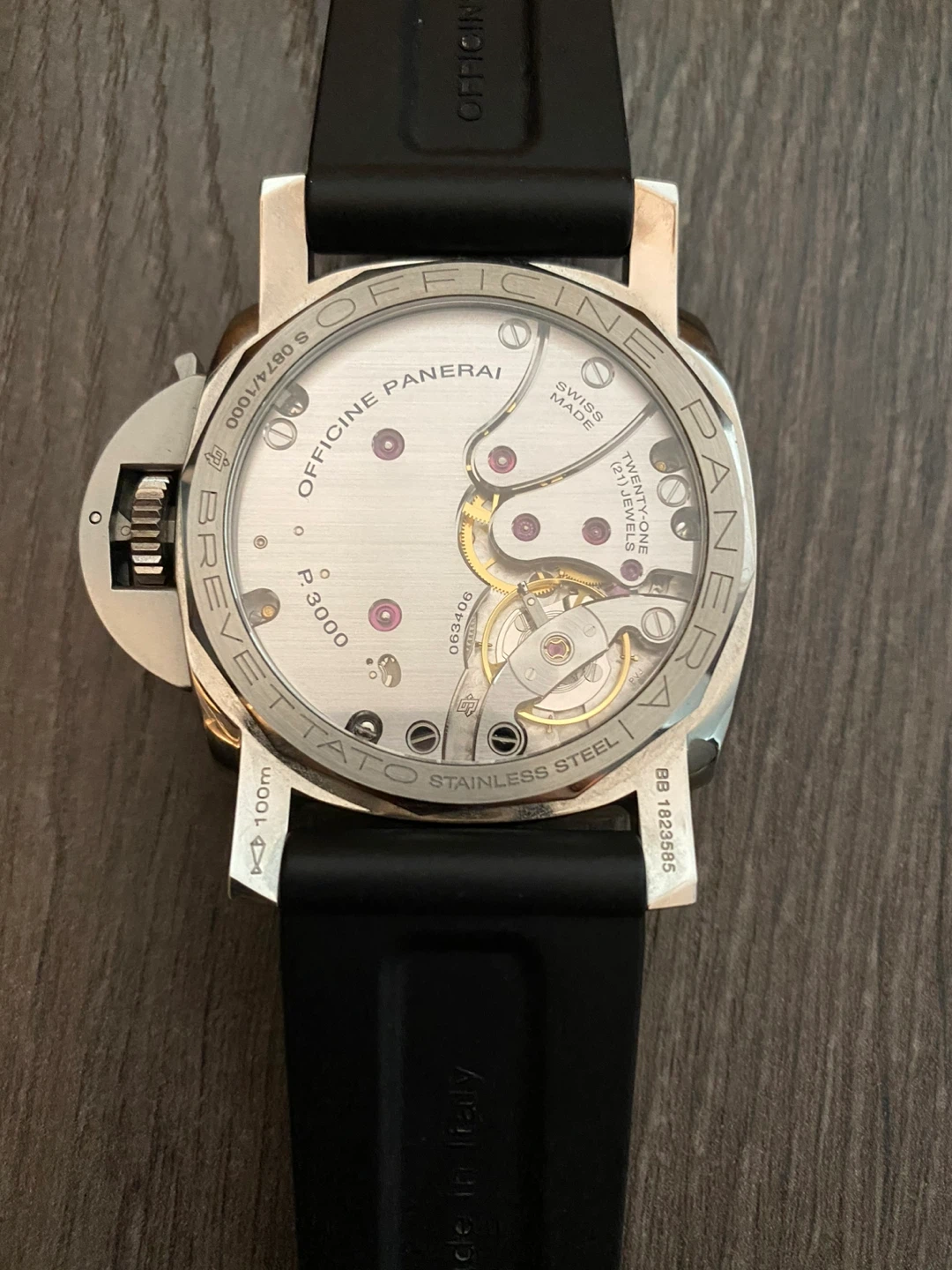 Panerai Luminor 1950 Acciao Brown Dial Men's Watch - photo 4