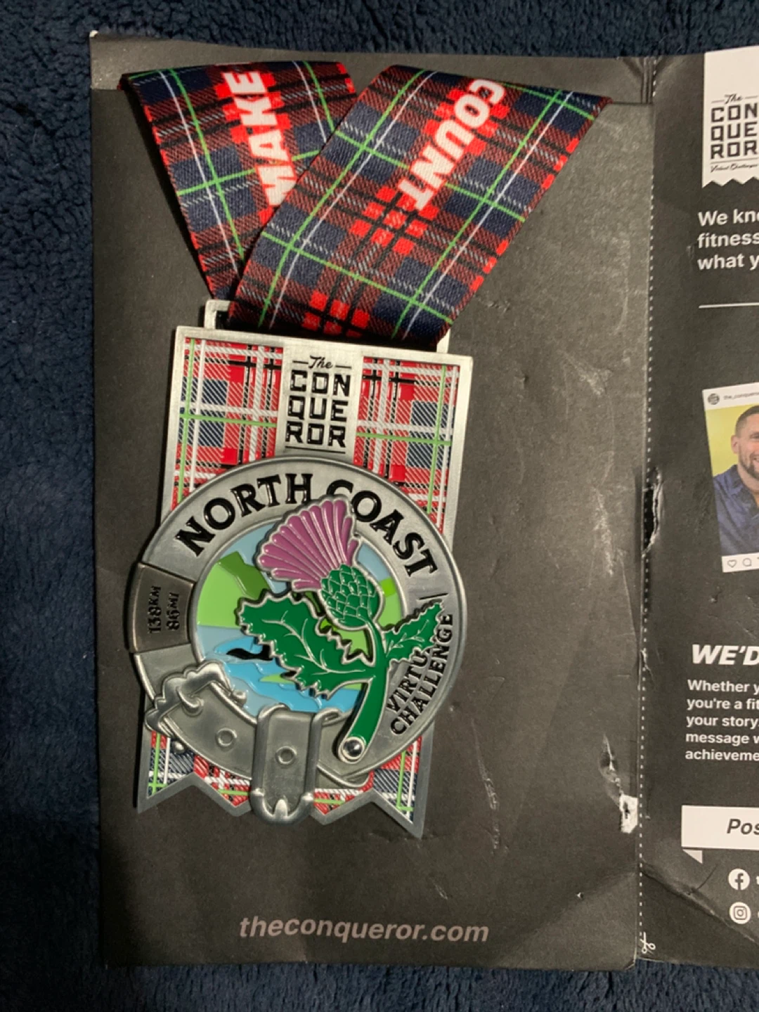 The Conqueror North Coast Virtual Challenge  Medal Scotland
