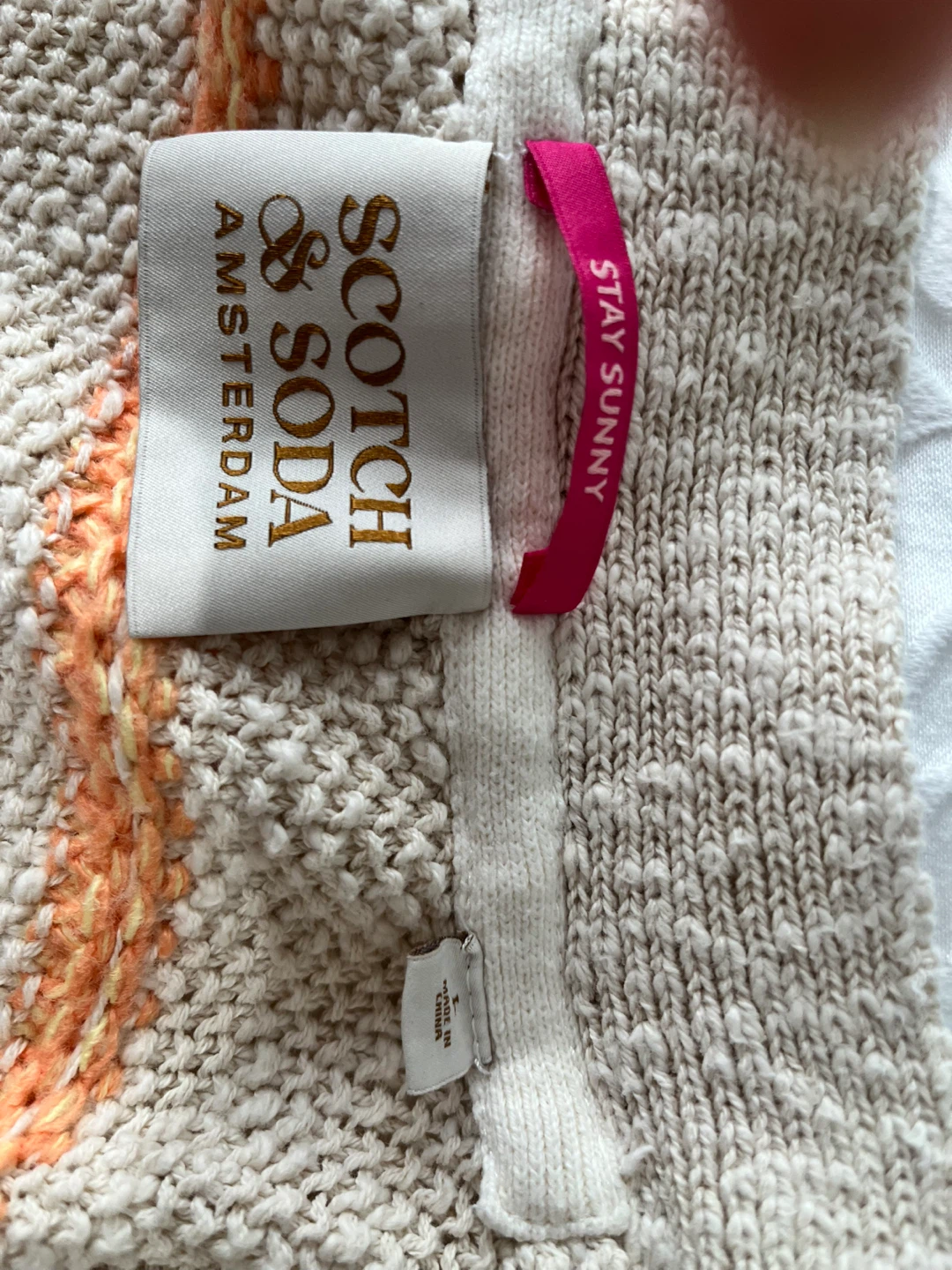 Scotch & Soda Striped Knit Kimono Cardigan