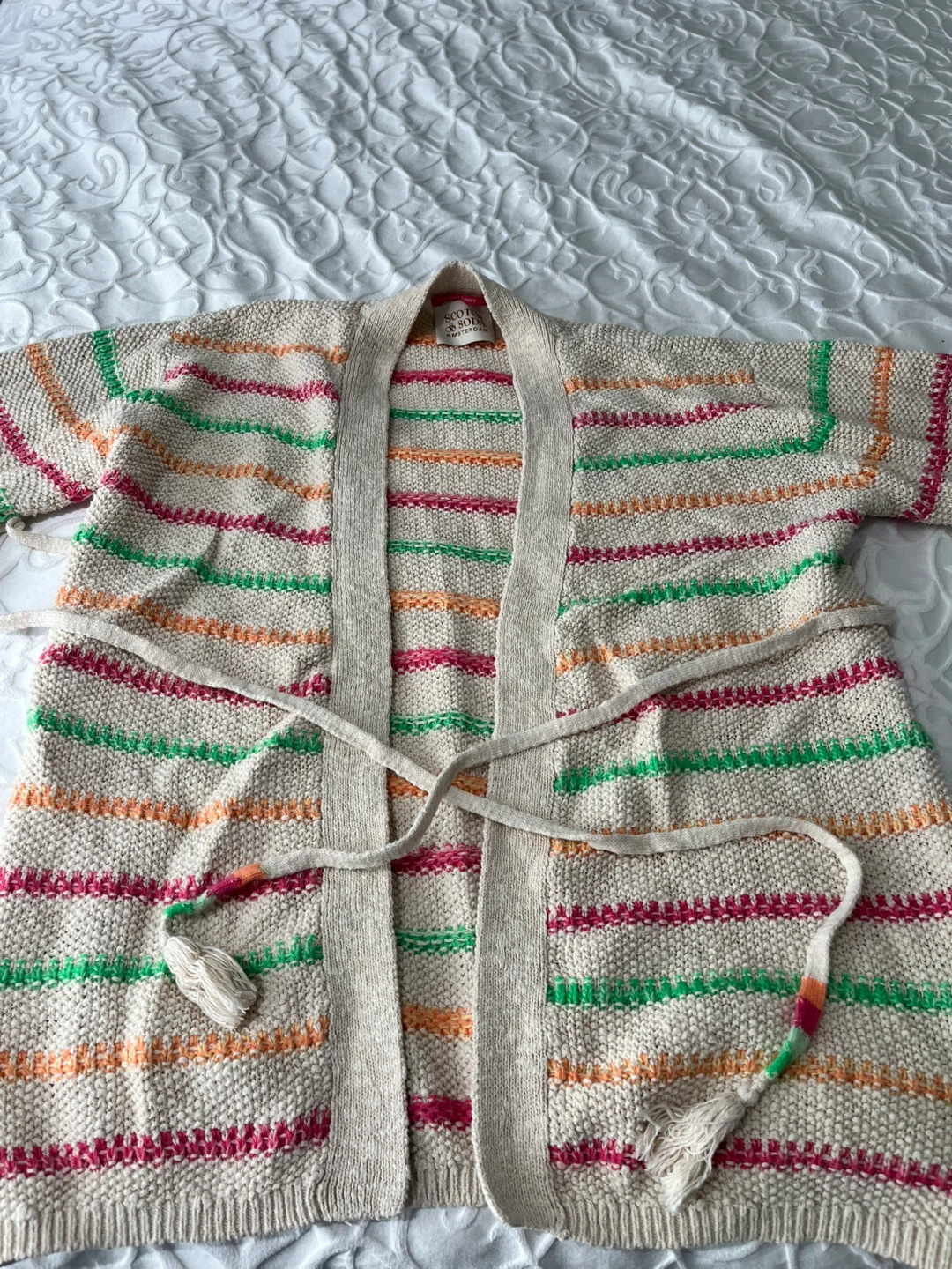 Scotch & Soda Striped Knit Kimono Cardigan - photo 2