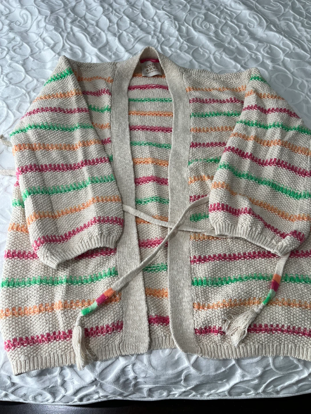 Scotch & Soda Striped Knit Kimono Cardigan - photo 3