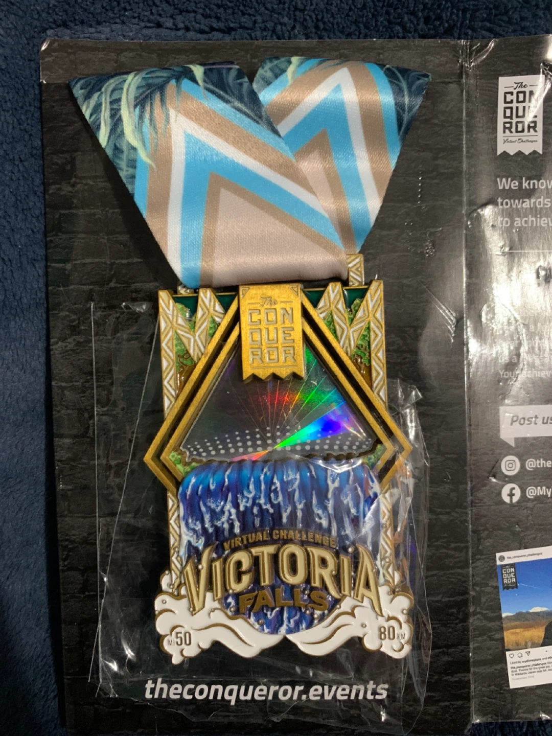 The Conqueror Victoria Falls Virtual Challenge  Medal
