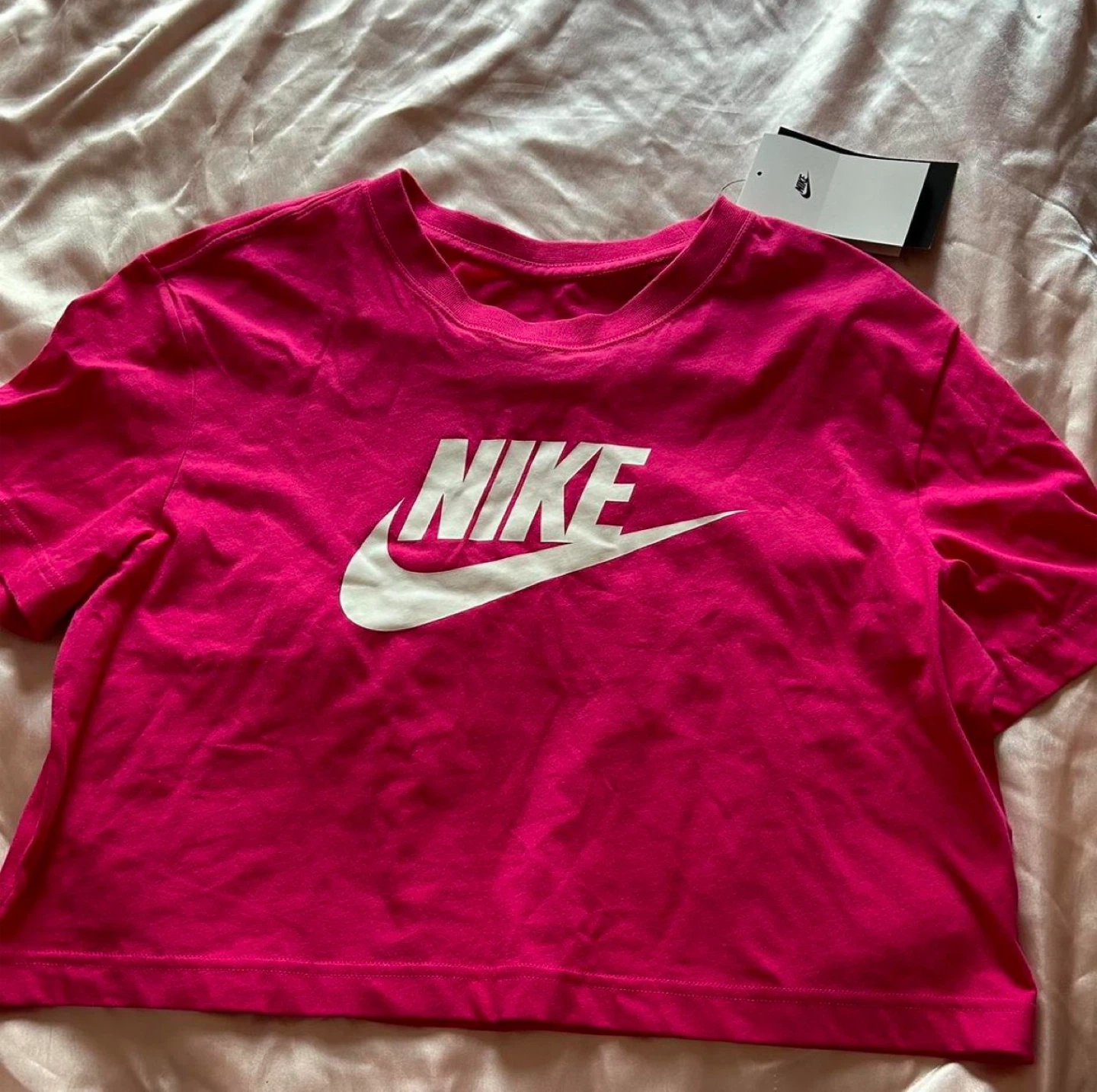 Nike Pink Cropped T-Shirt
